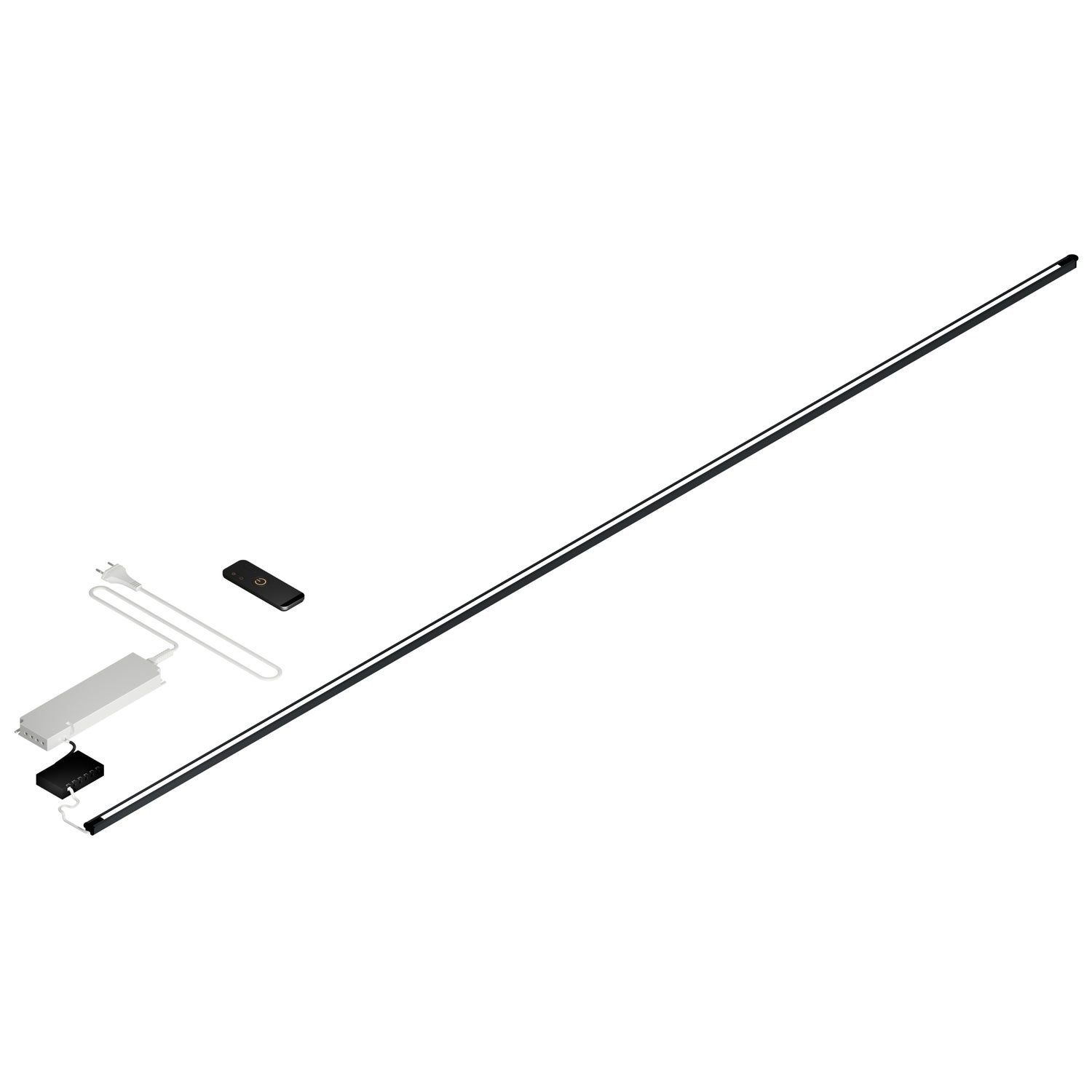 Optiepakket ledstrip zwart/wit 170 cm