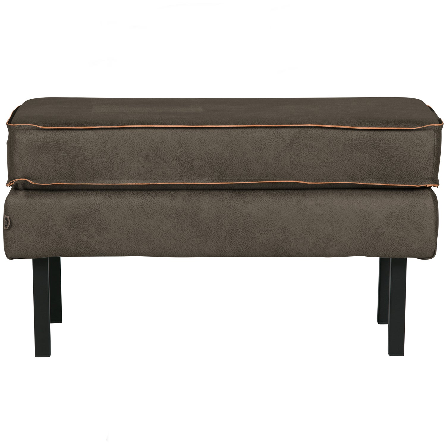 Rodeo hocker op poten velvet kastanjebruin