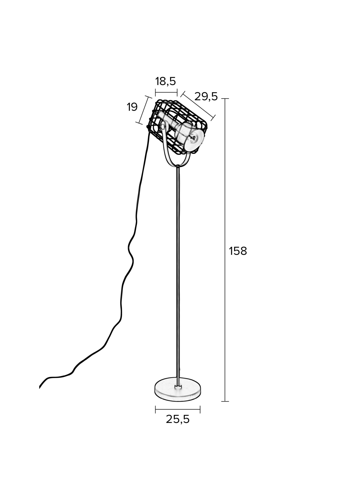 Vloerlamp Cage