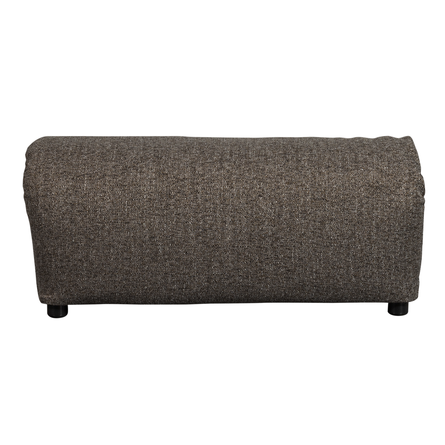 Baggy hocker geweven stof naturel melange