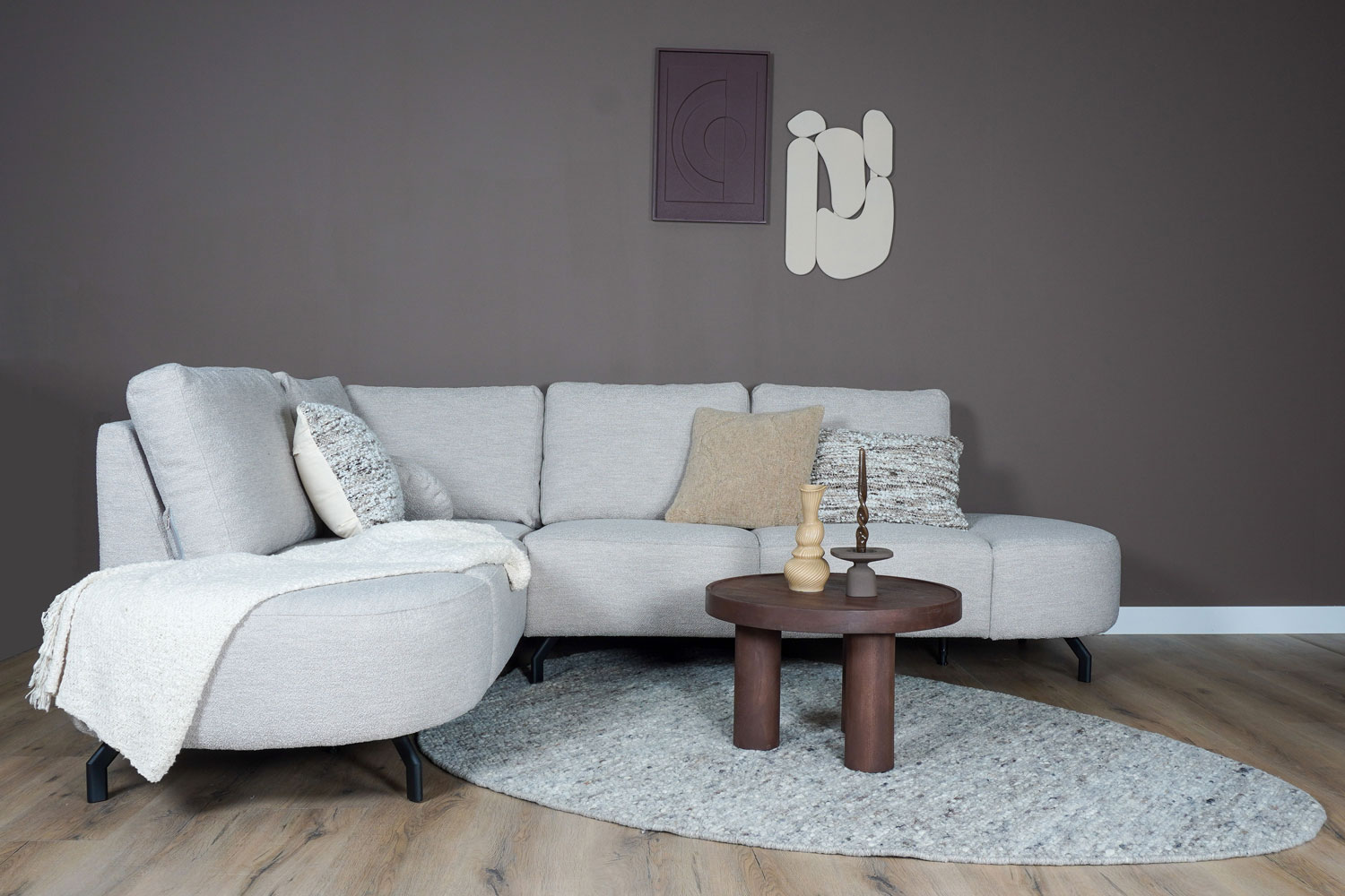 Vloerkleed Stone Licht Grijs 