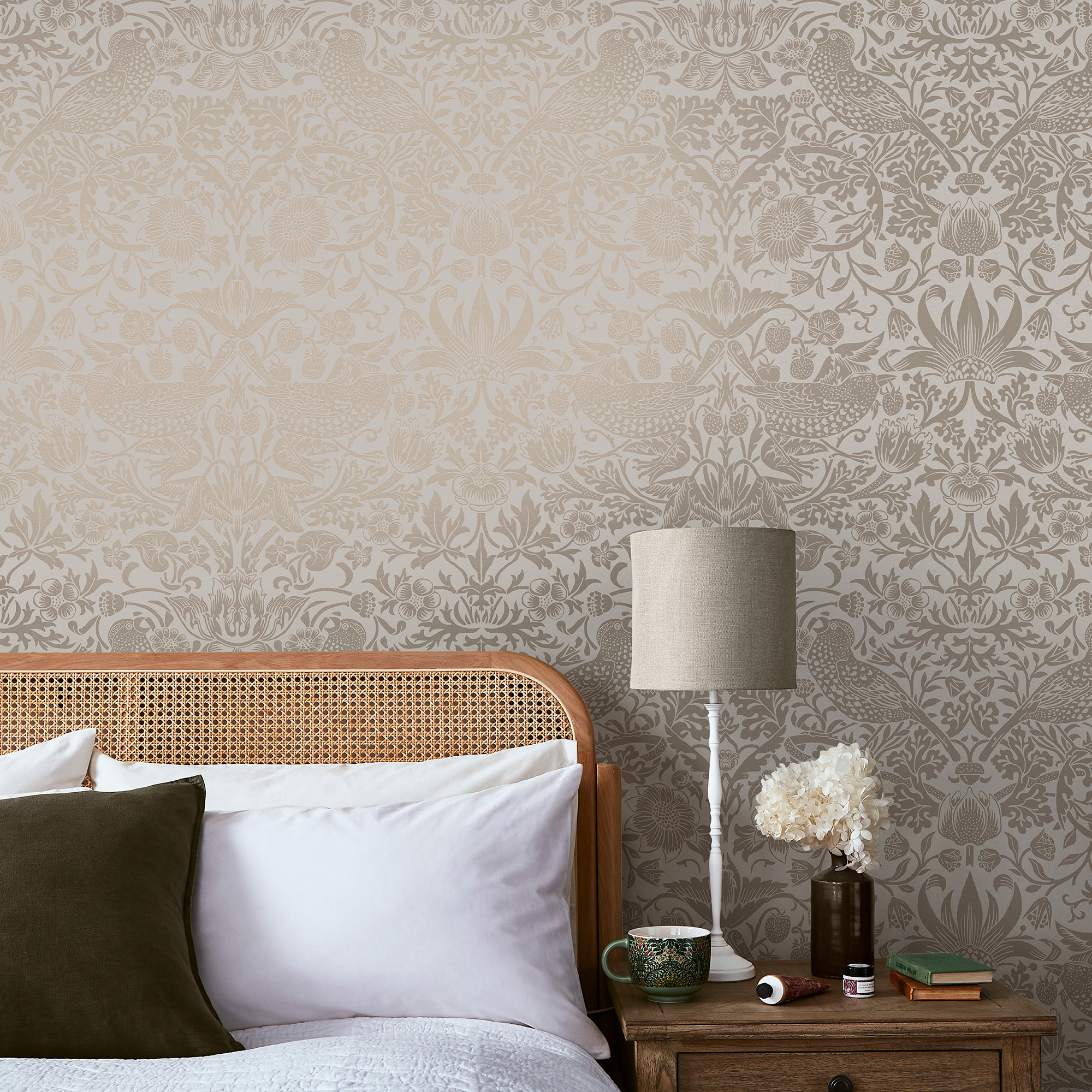Vliesbehang William Morris at Home Strawberry Thief