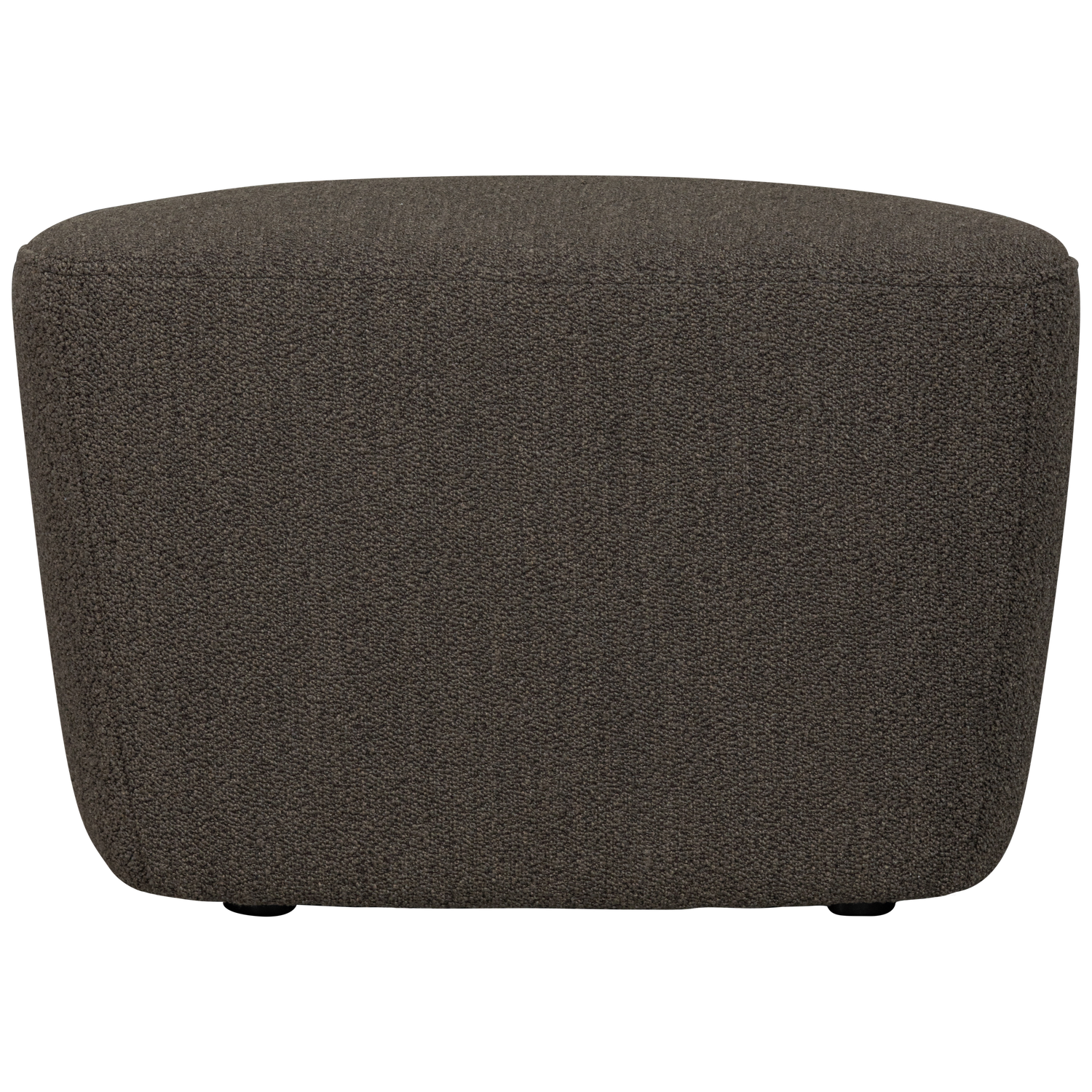 Lofty hocker boucle staalgrijs