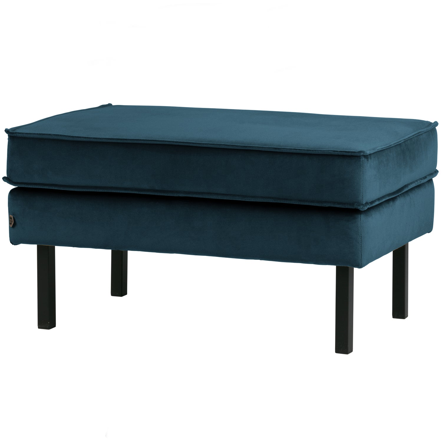 Rodeo hocker op poten velvet kastanjebruin