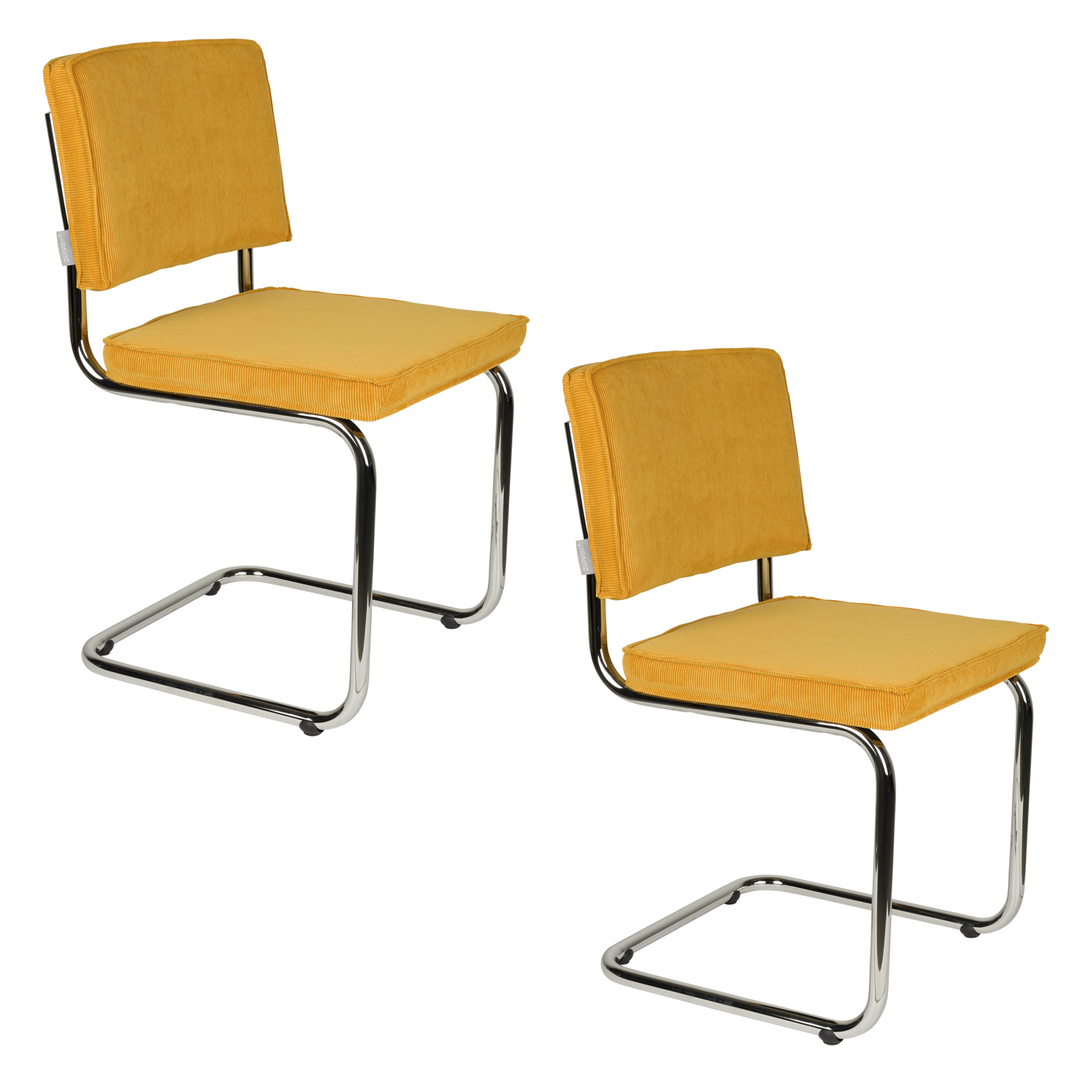 Zuiver Ridge Rib Eetkamerstoel - Set van 2