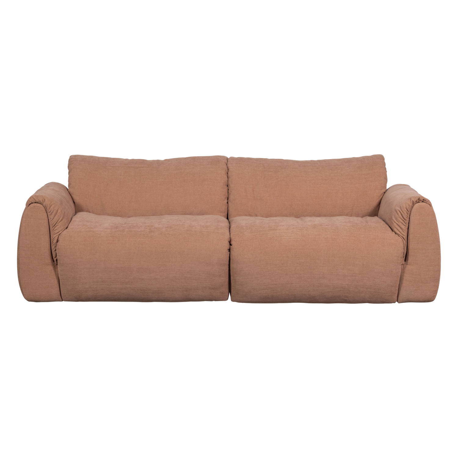 Baggy 2-zits bank 3d chenille middenbruin