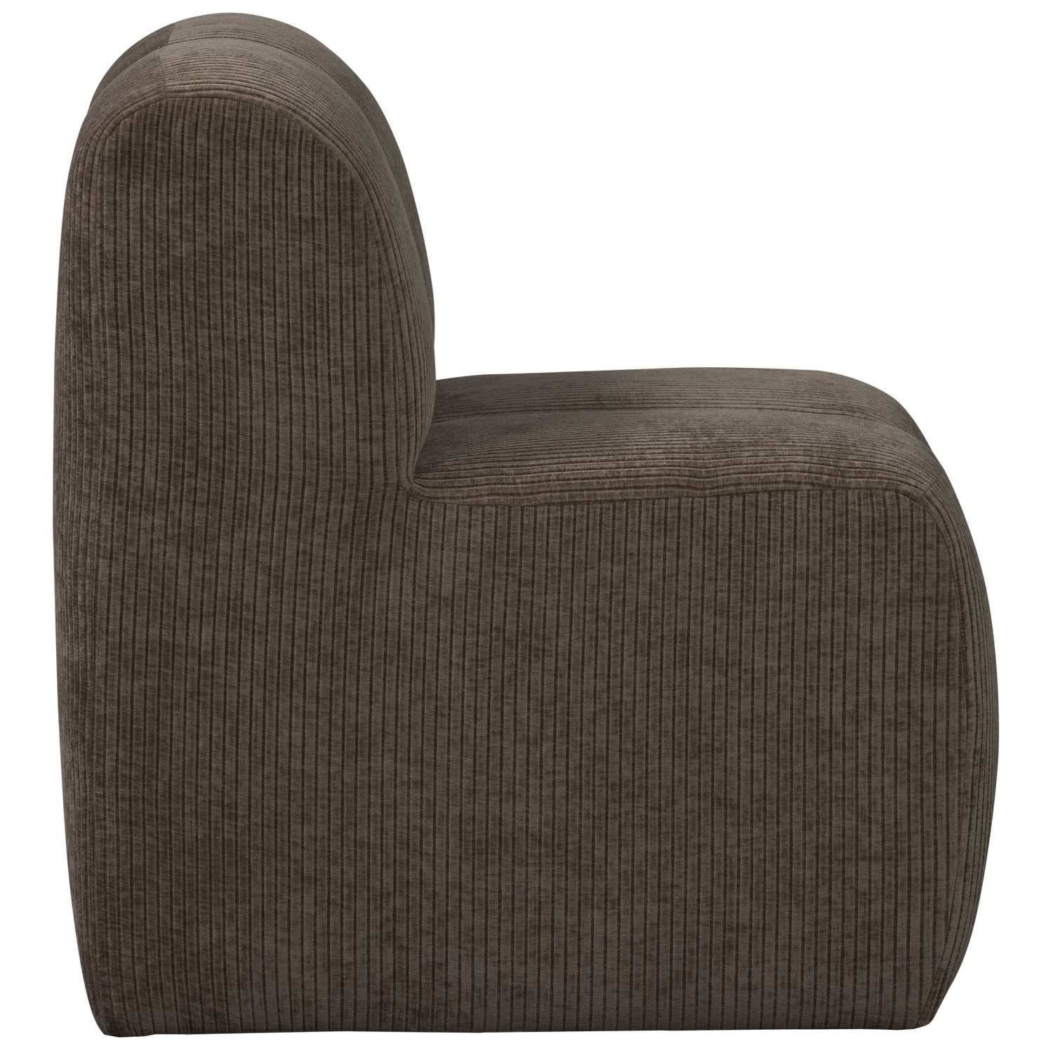 Mojo eetbank 84 cm met rugleuning wollig bruin