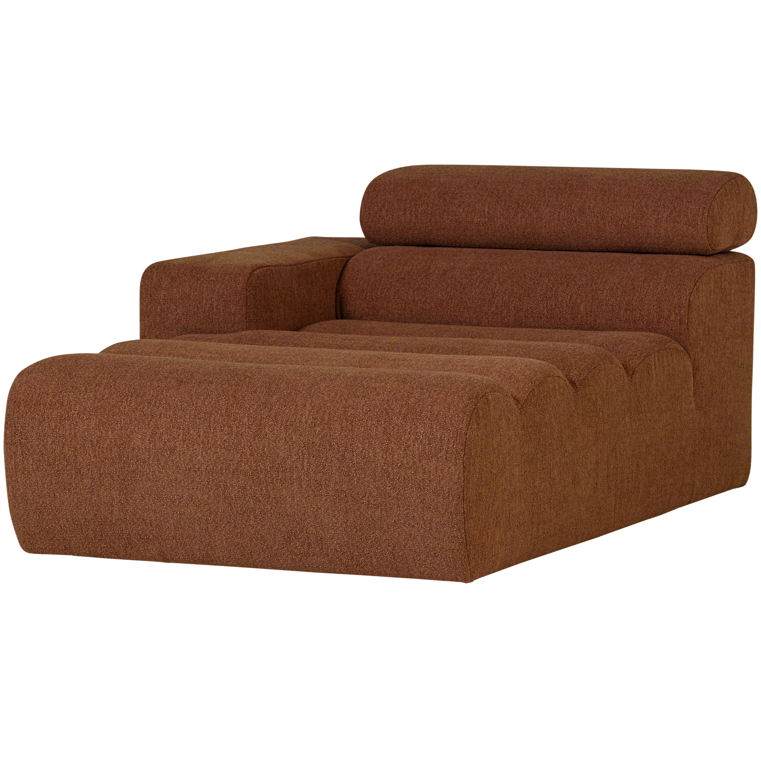 Novi chaise longue element arm links ribstof terra