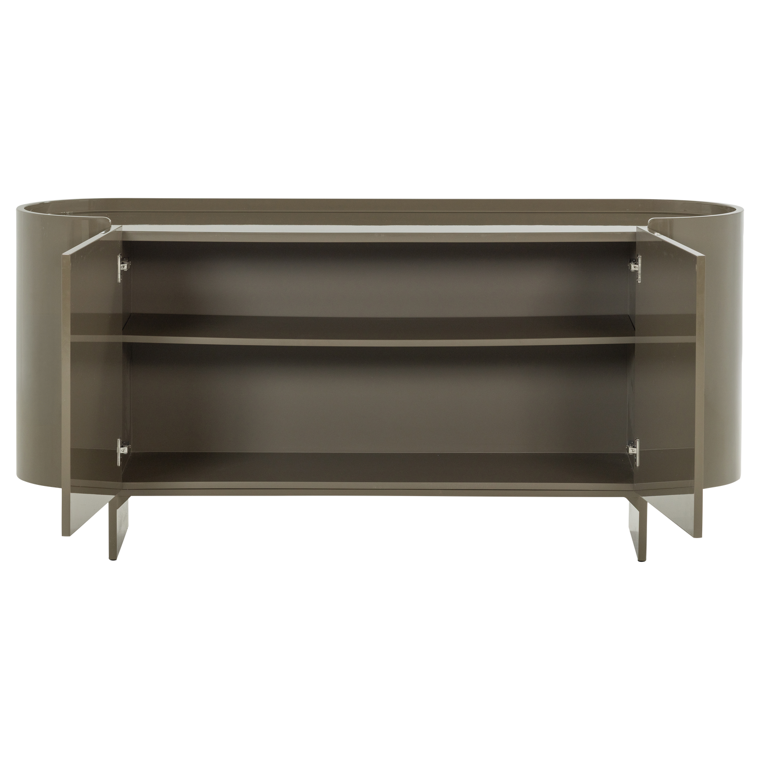 Liora tv meubel/dressoir hout hoogglans groen [fsc]