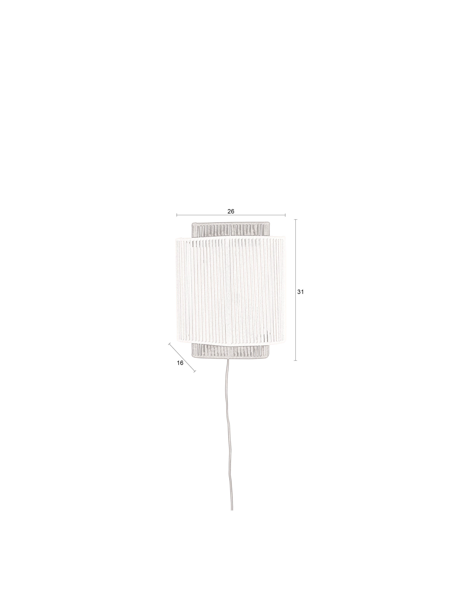 Dutchbone wandlamp Elon