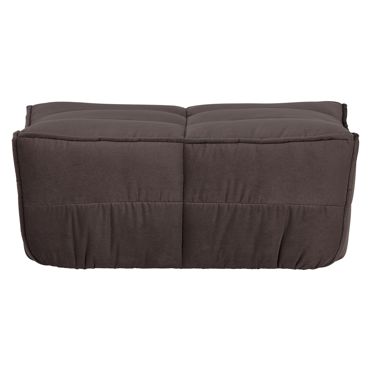 Cluster hocker velvet warm taupe