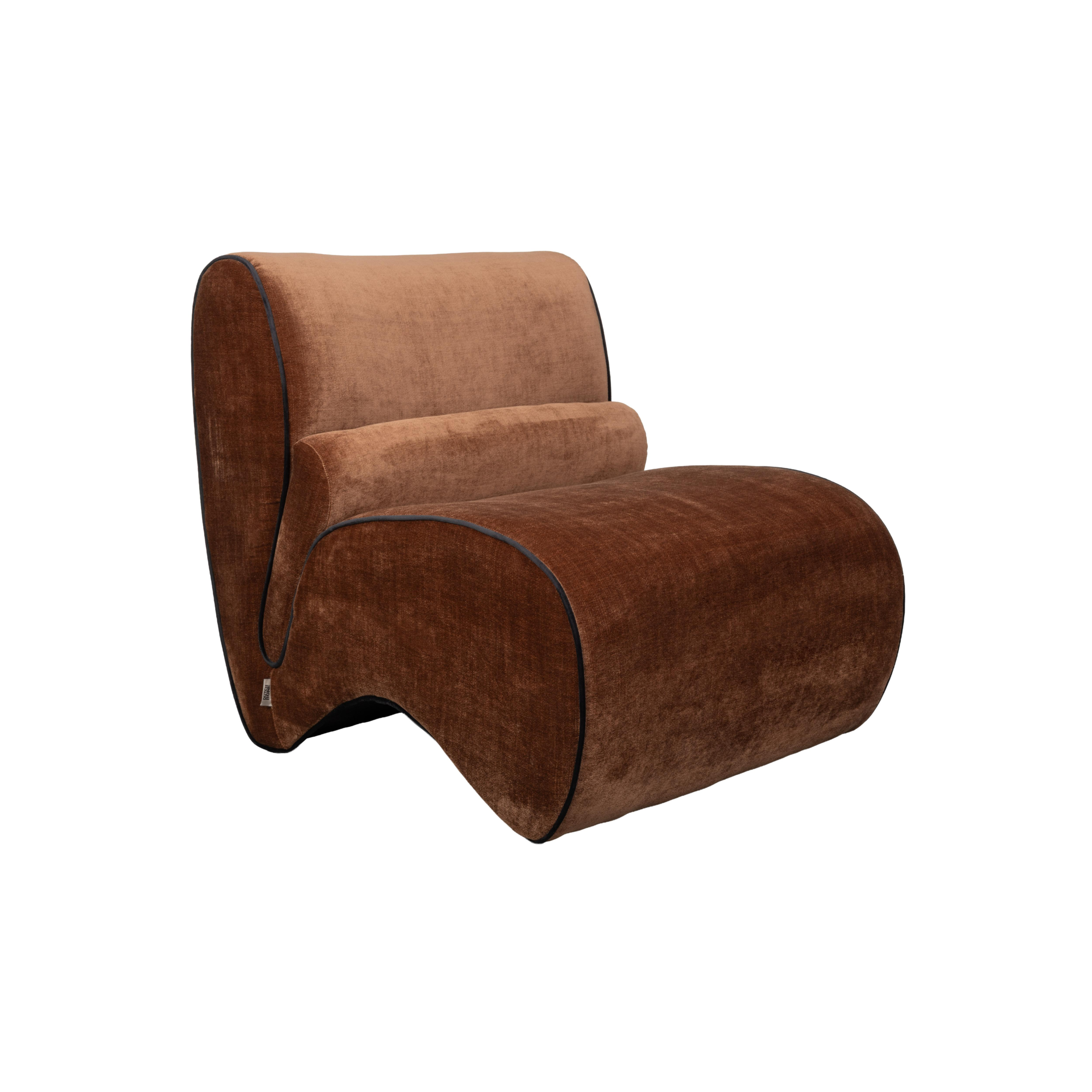 Donna fauteuil donkerbruin