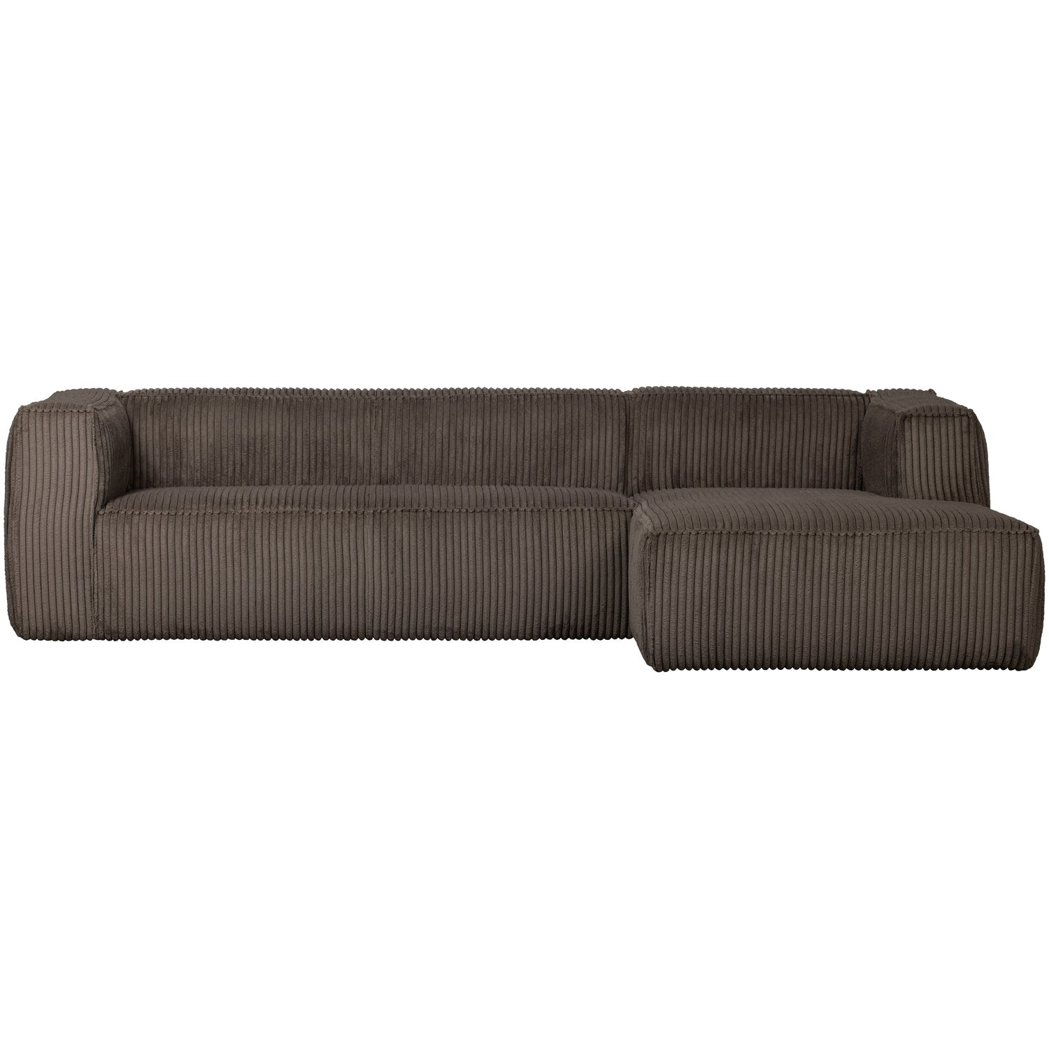 Bean hoekbank rechts chenille velvet taupe