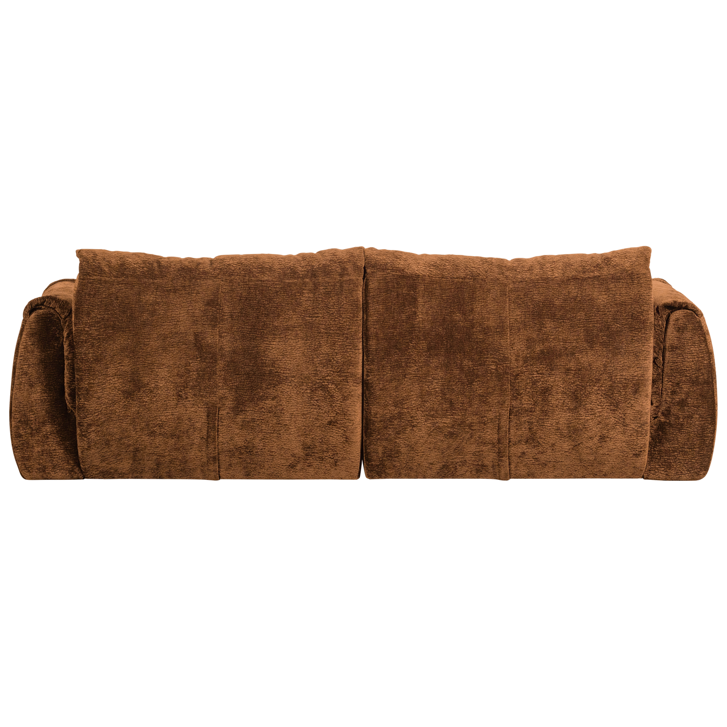 Baggy 2-zits bank 3d chenille middenbruin