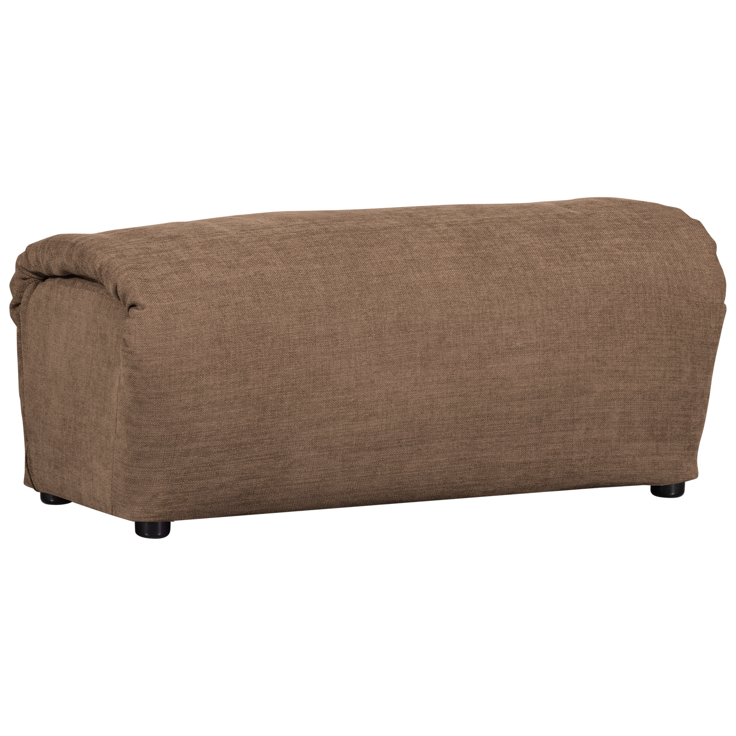 Baggy hocker geweven stof naturel melange