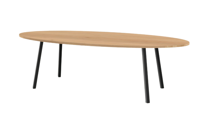 Studio HENK tafel New Classic Ovaal, zwart frame - Smart Collectie