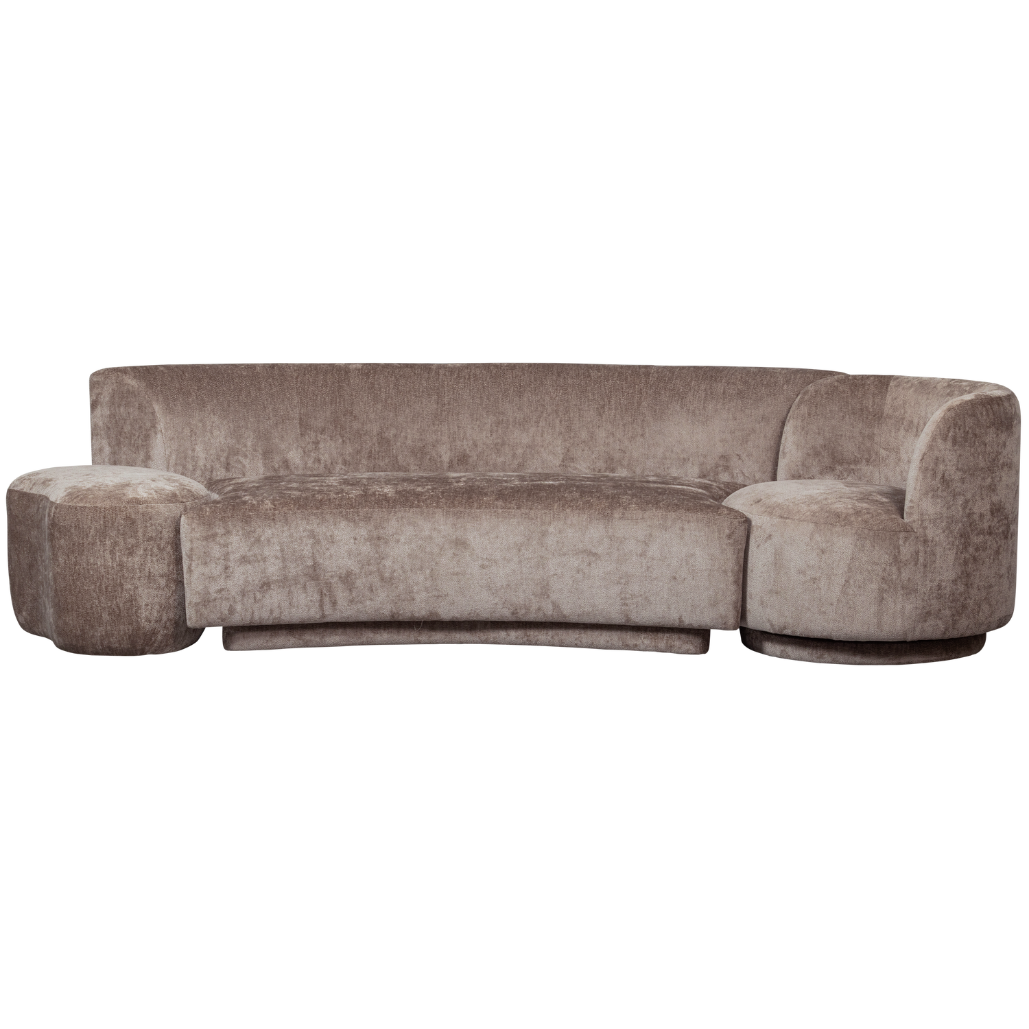 Combi-popular: bankje + fauteuil + poef naturel