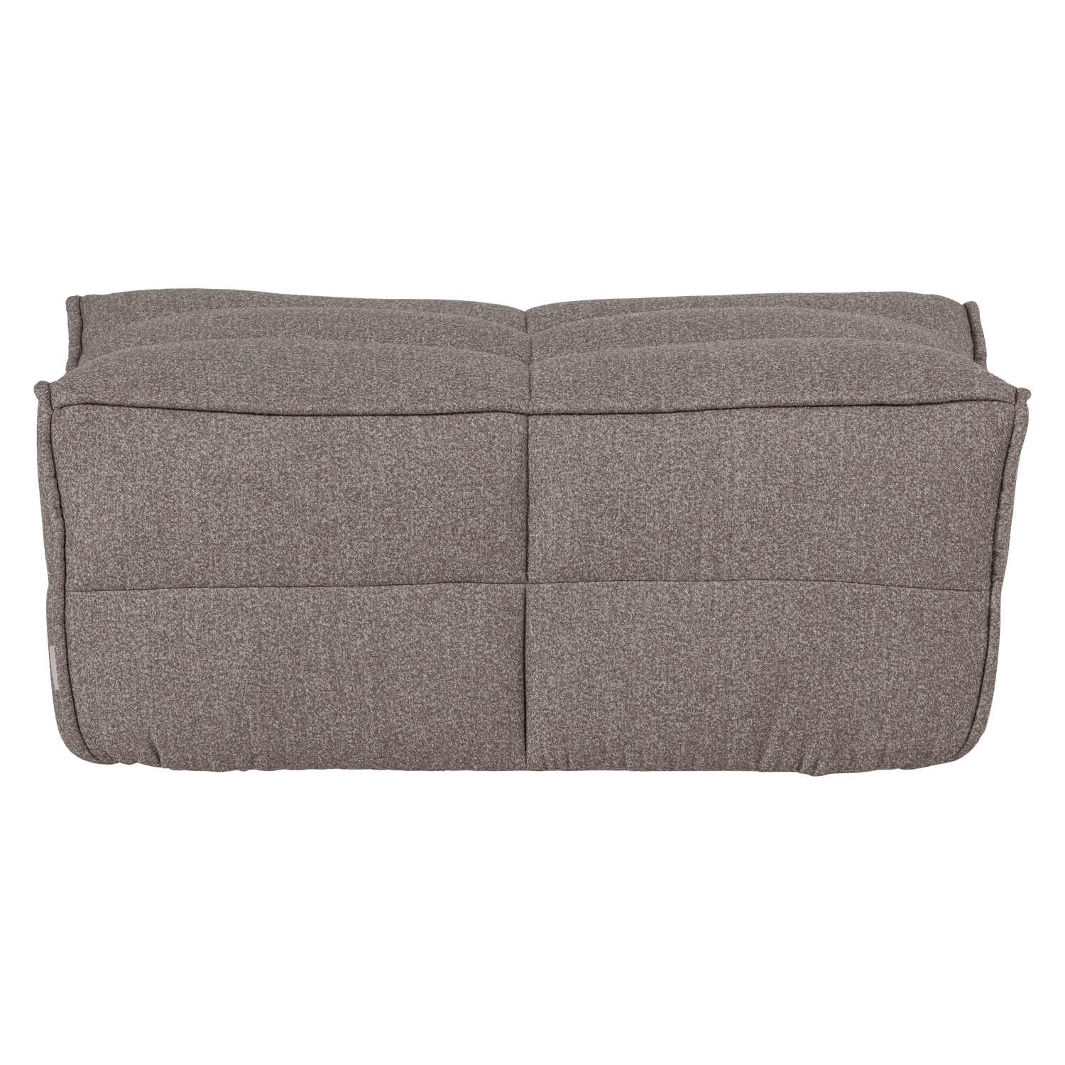 Cluster hocker velvet warm taupe