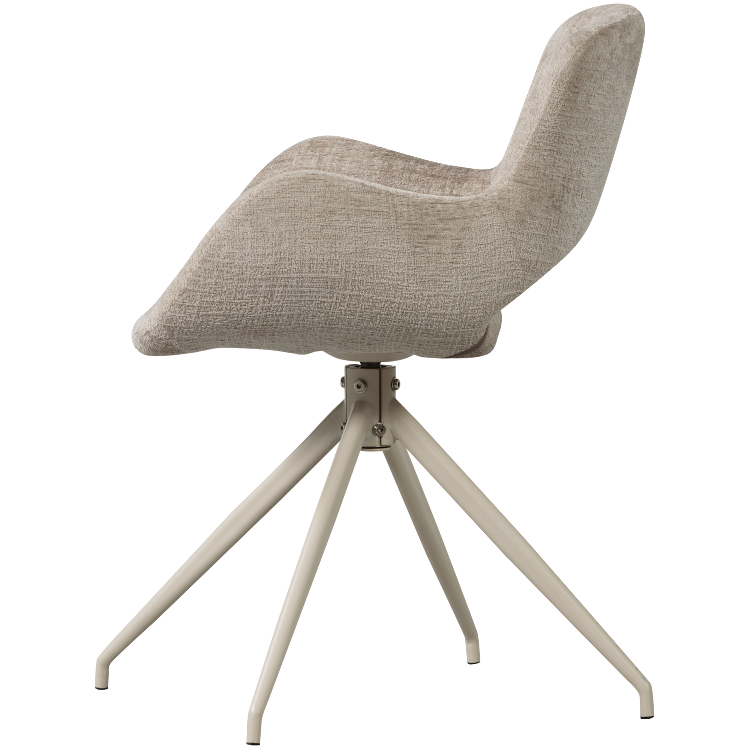 Eliva eetkamerstoel structure velvet paars - set van 2