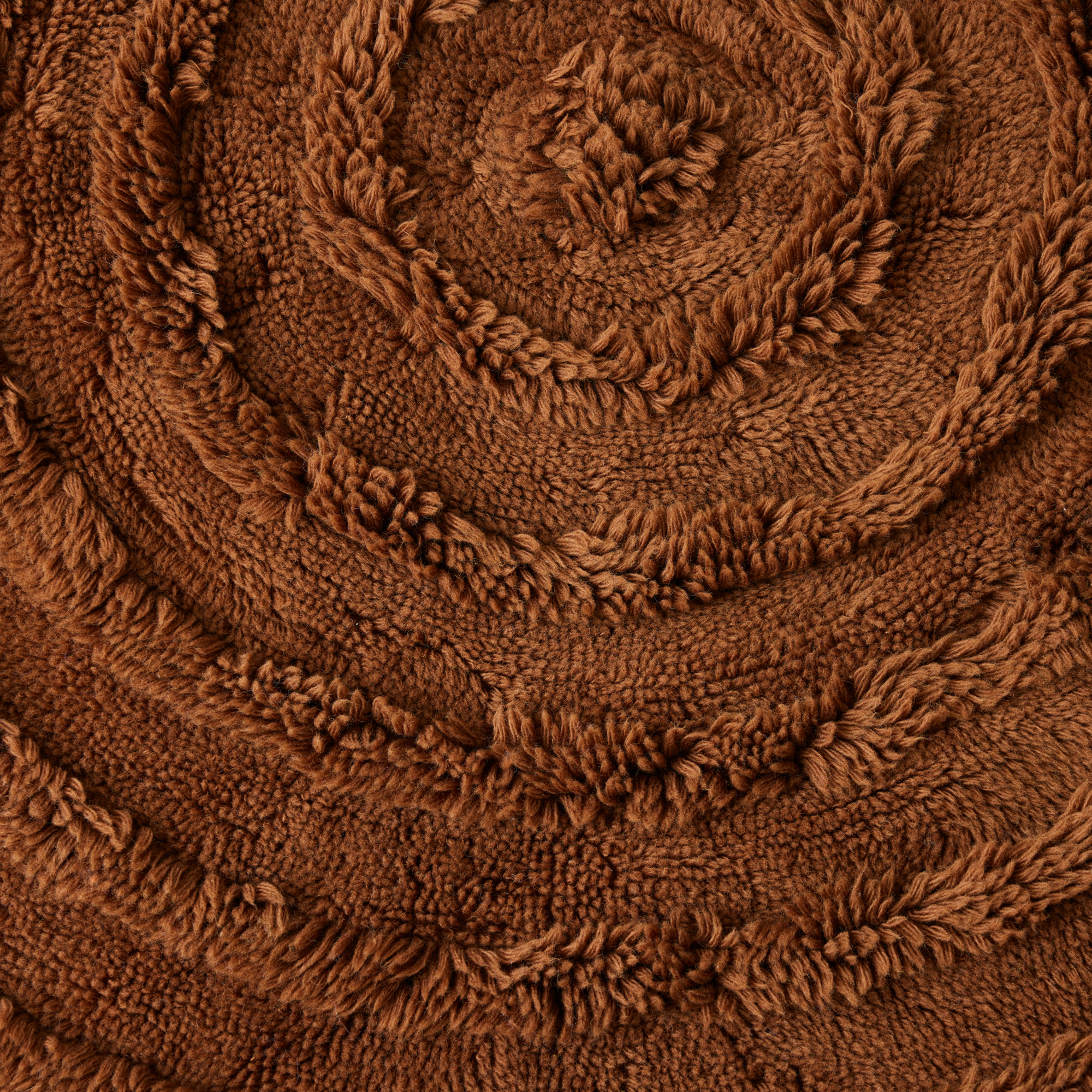 HKliving Vloerkleed Round woolen Seaweed