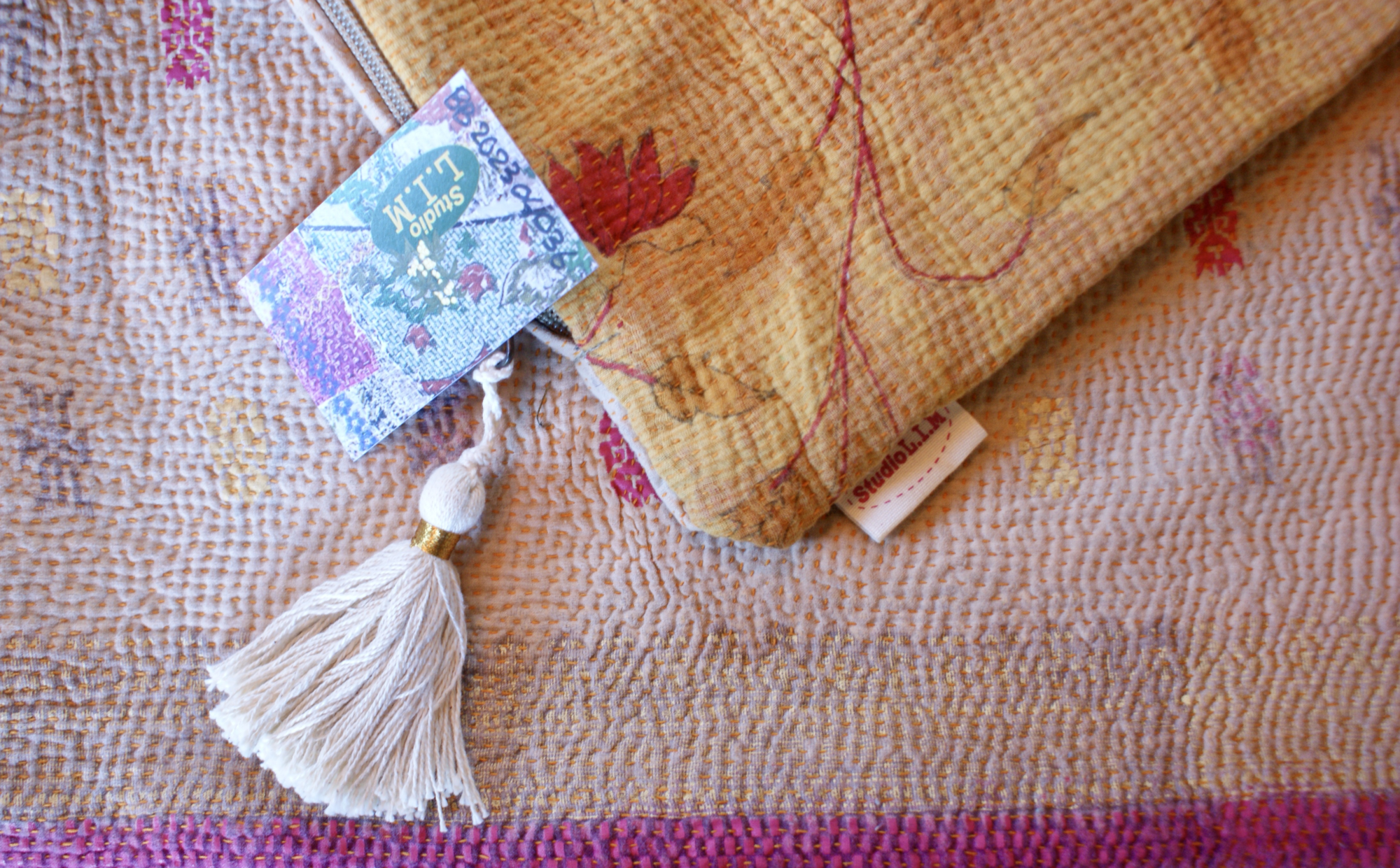 Kussen Kantha vintage 50x70 cm