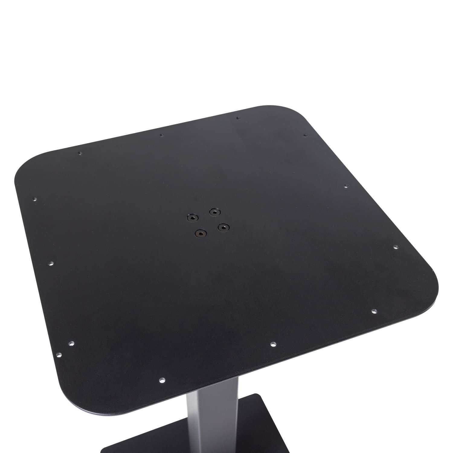 Bistro vierkante bartafel poot metaal dakargrau 105x50x50 cm