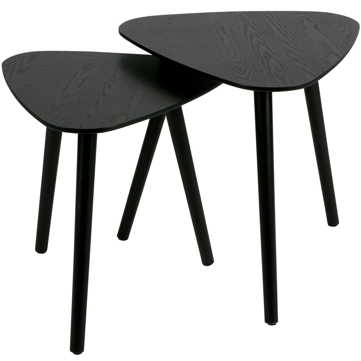 Nila bijzettafels hout zand - set van 2