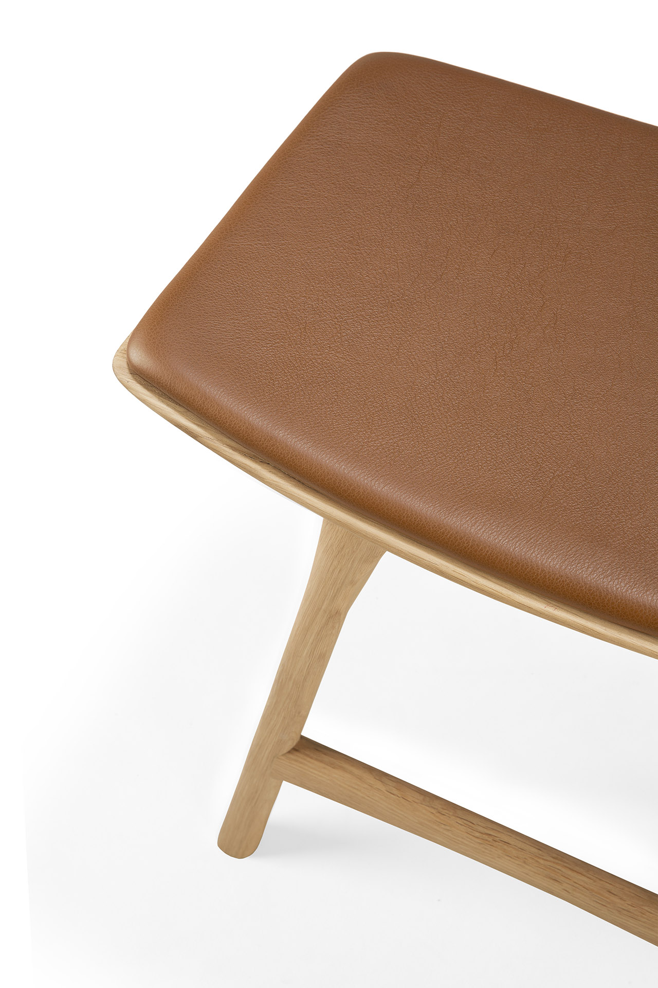 Ethnicraft - Osso eettafel kruk 45 - eiken/eiken zwart