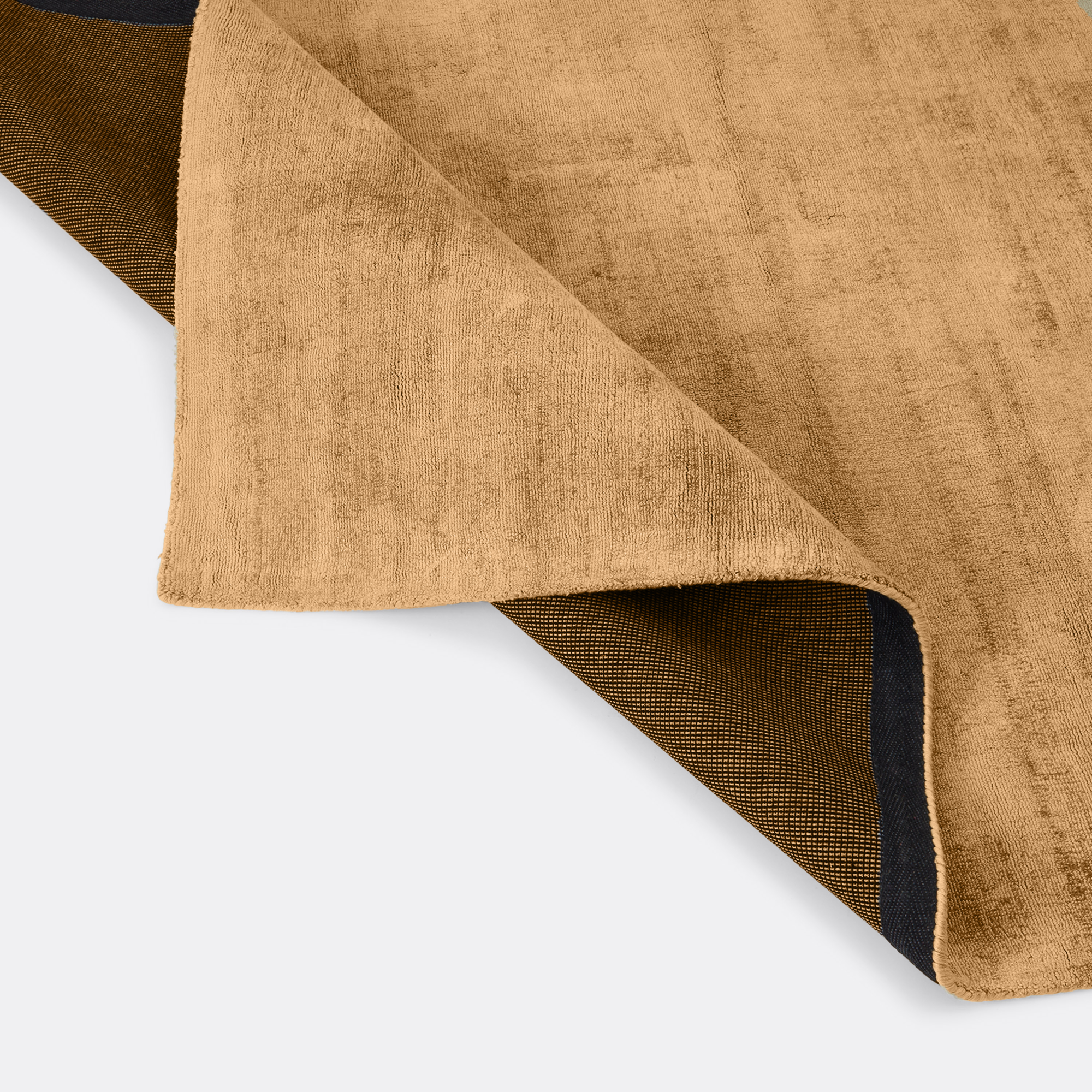 Vloerkleed Viscose aspen gold 300x400 cm