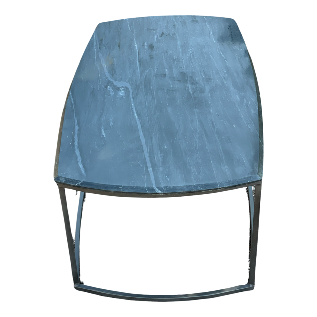 Salon Zwart Marmer+metalen frame 110x60x41 Uniek