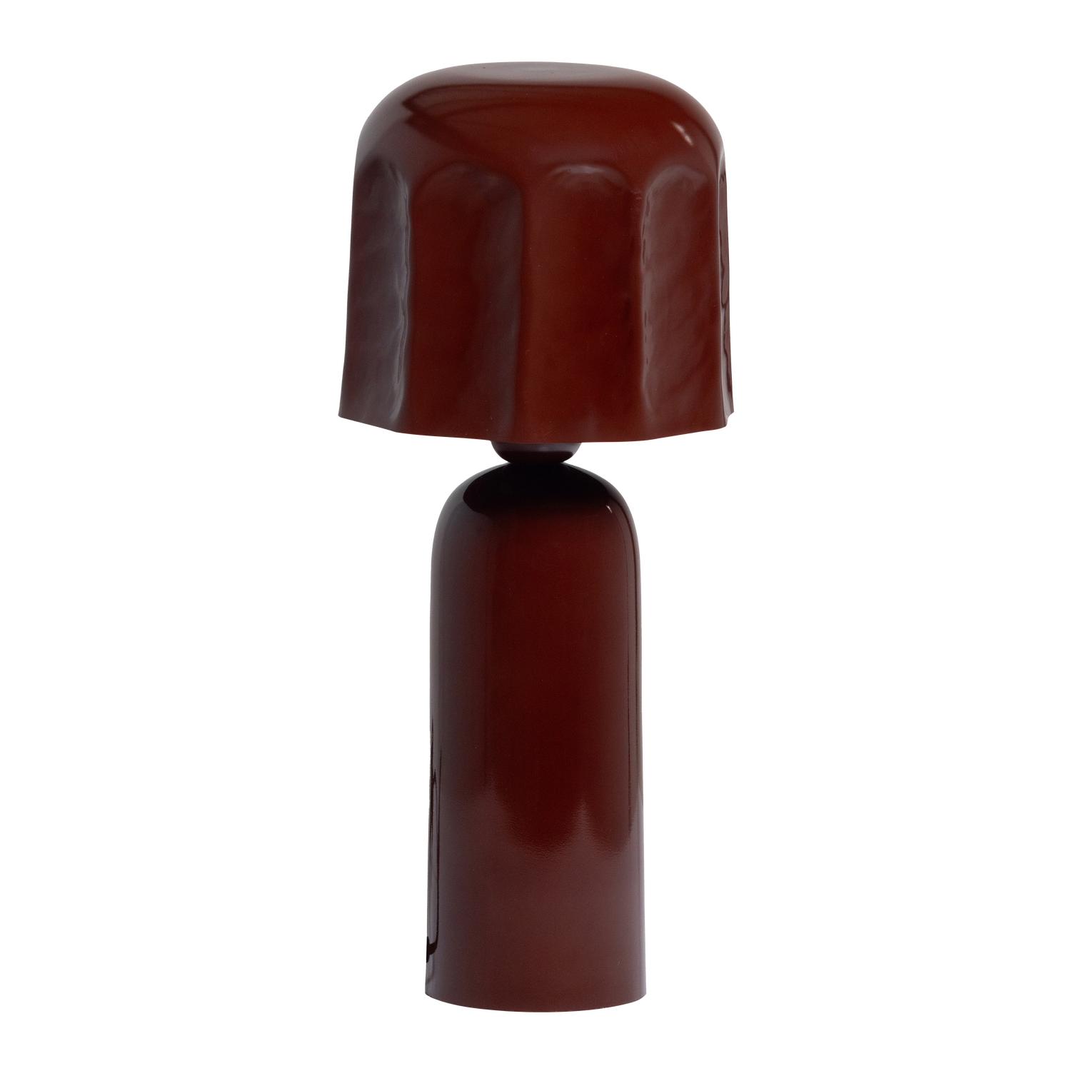 Lumira tafellamp metaal hoogglans bruinrood