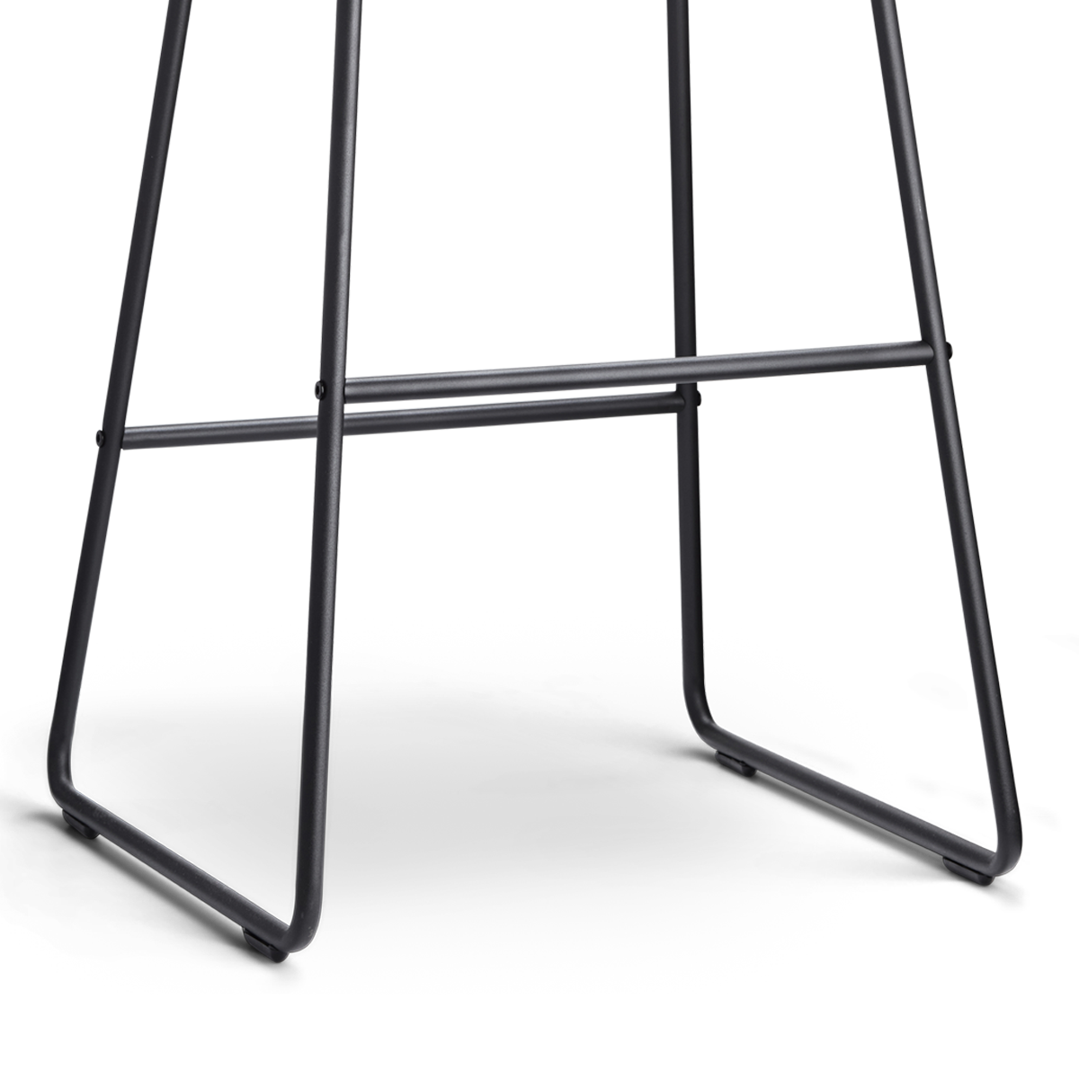 Barkruk Nino-Mats zwart onderstel 75 cm