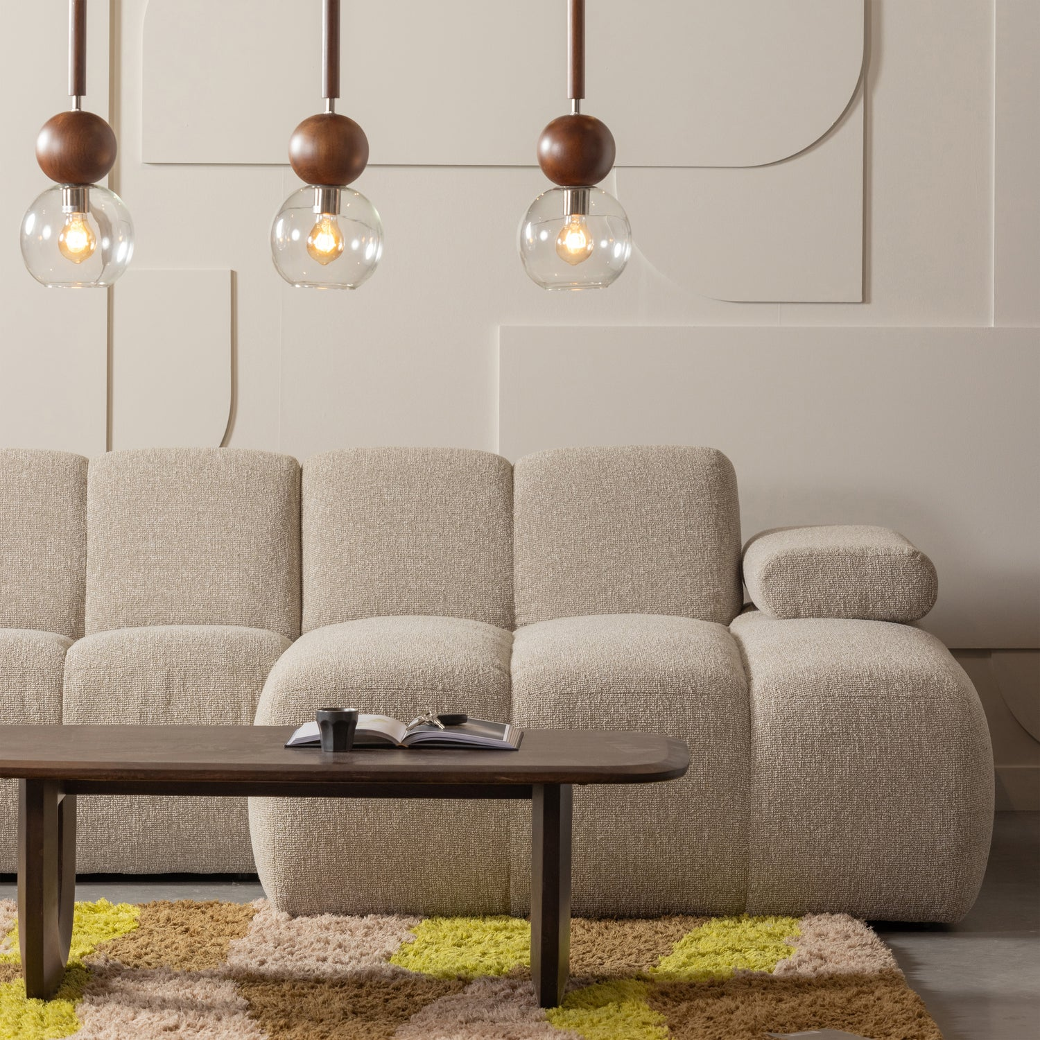 Frequent salontafel mango walnoot 120x60 cm