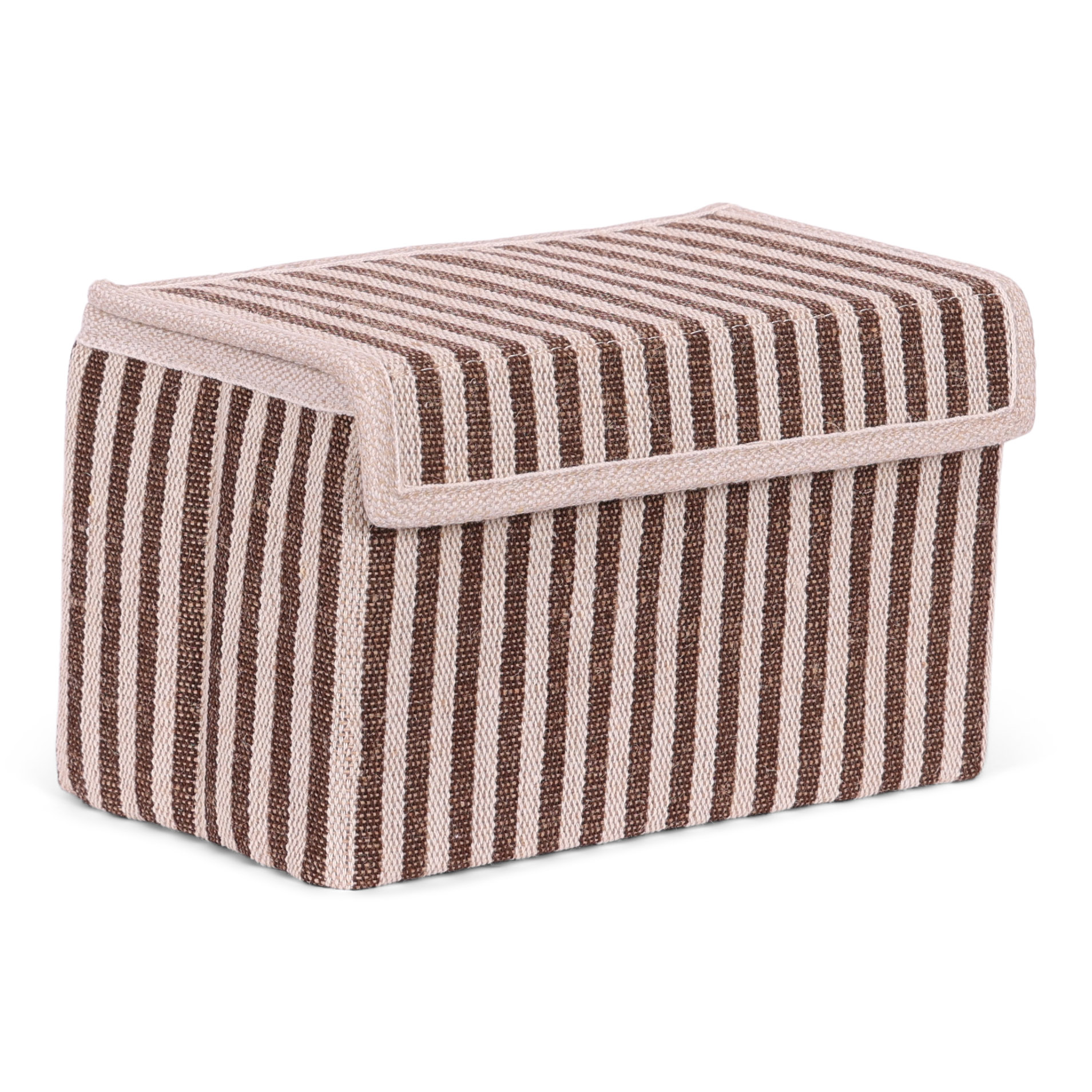Opbergdoos Auri stripe brown