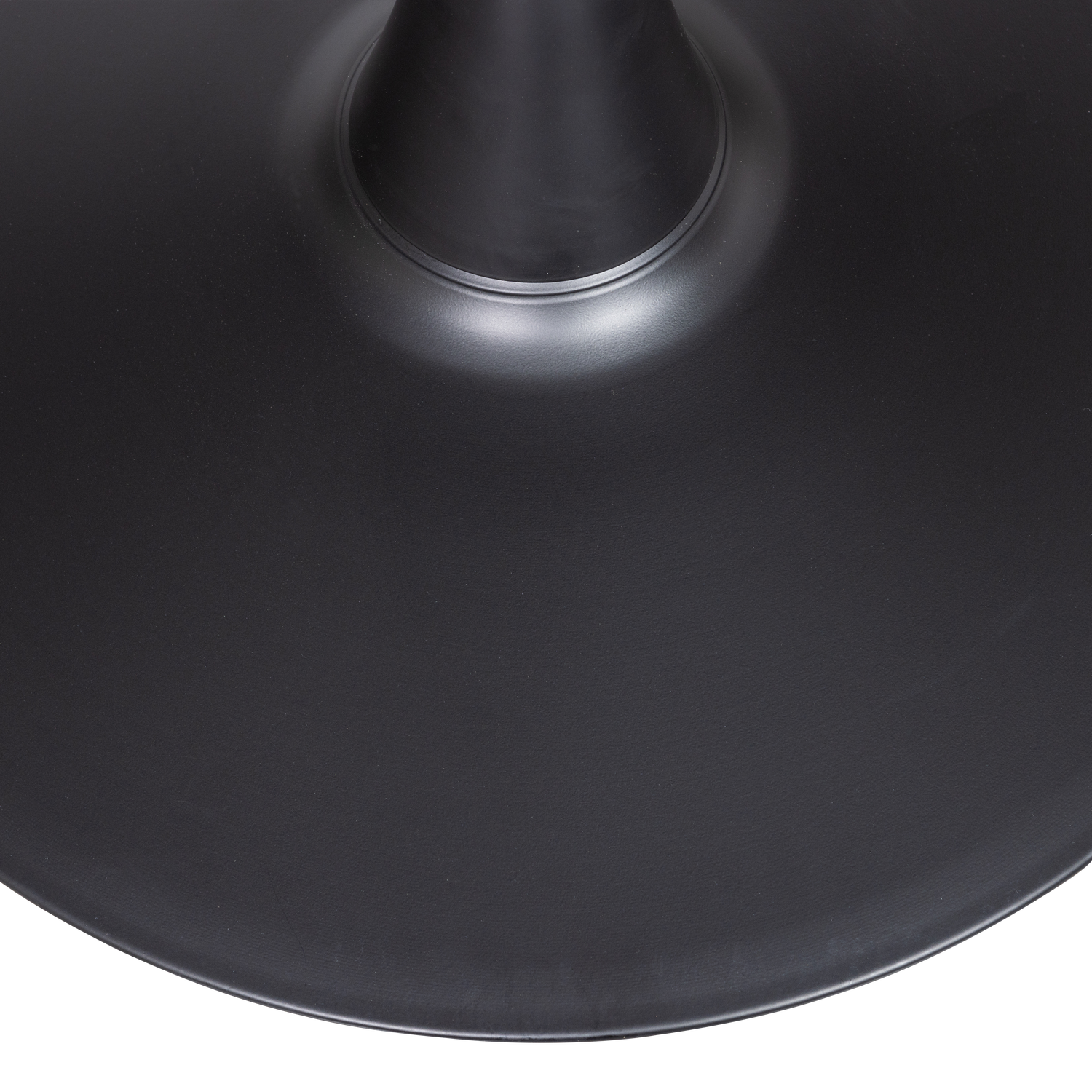 Bistro ronde buisvoet metaal matzwart 72xo54 cm