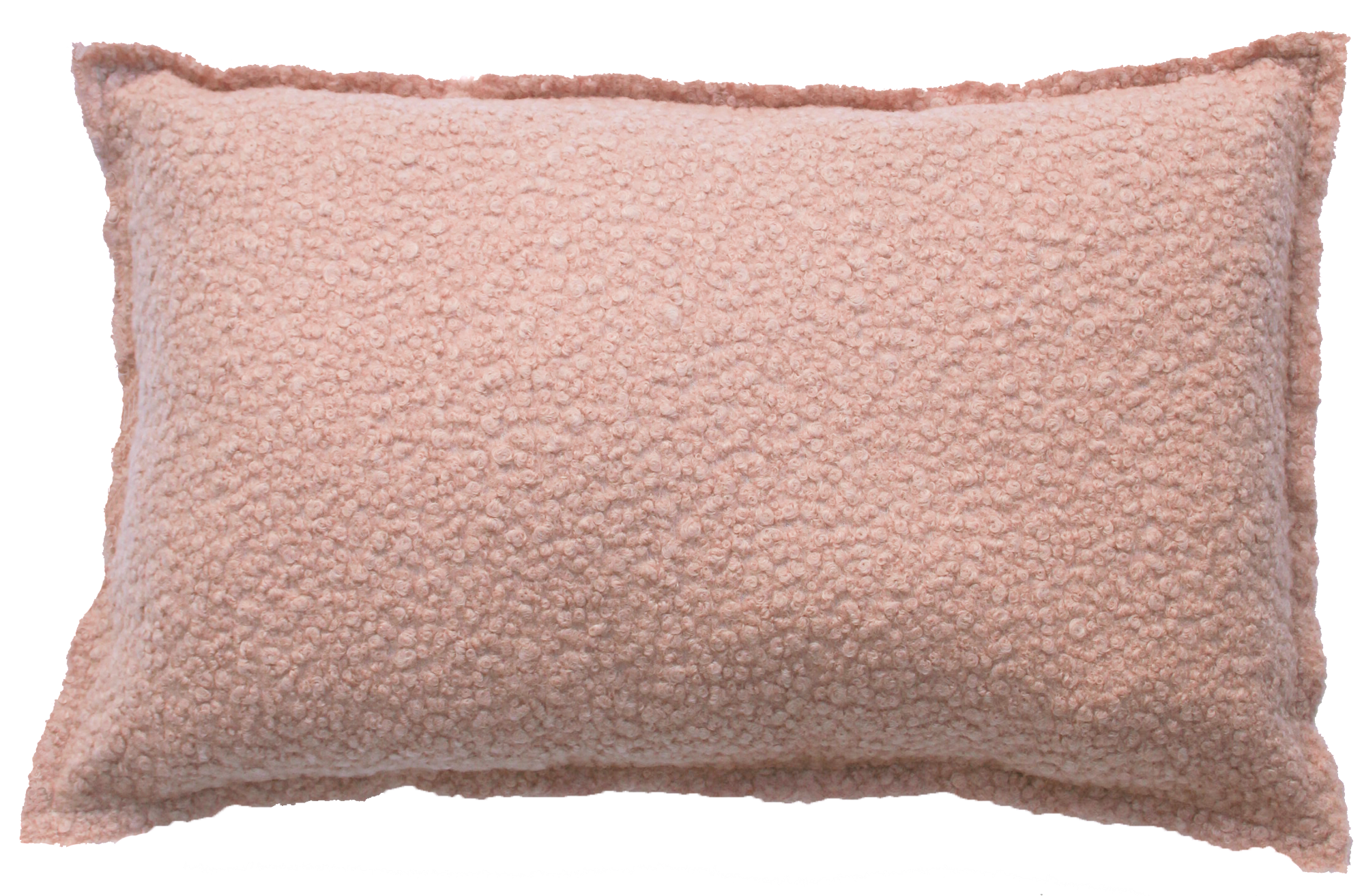 Kussen bouclé oud roze