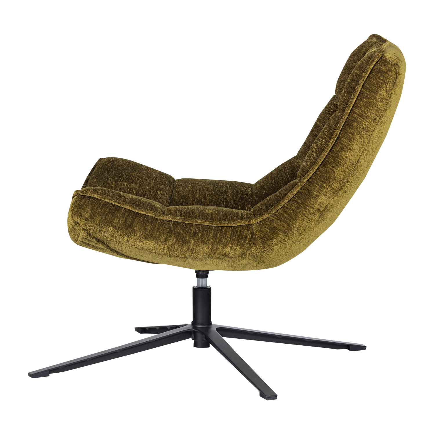 Maudi draaifauteuil chenille structuur groen