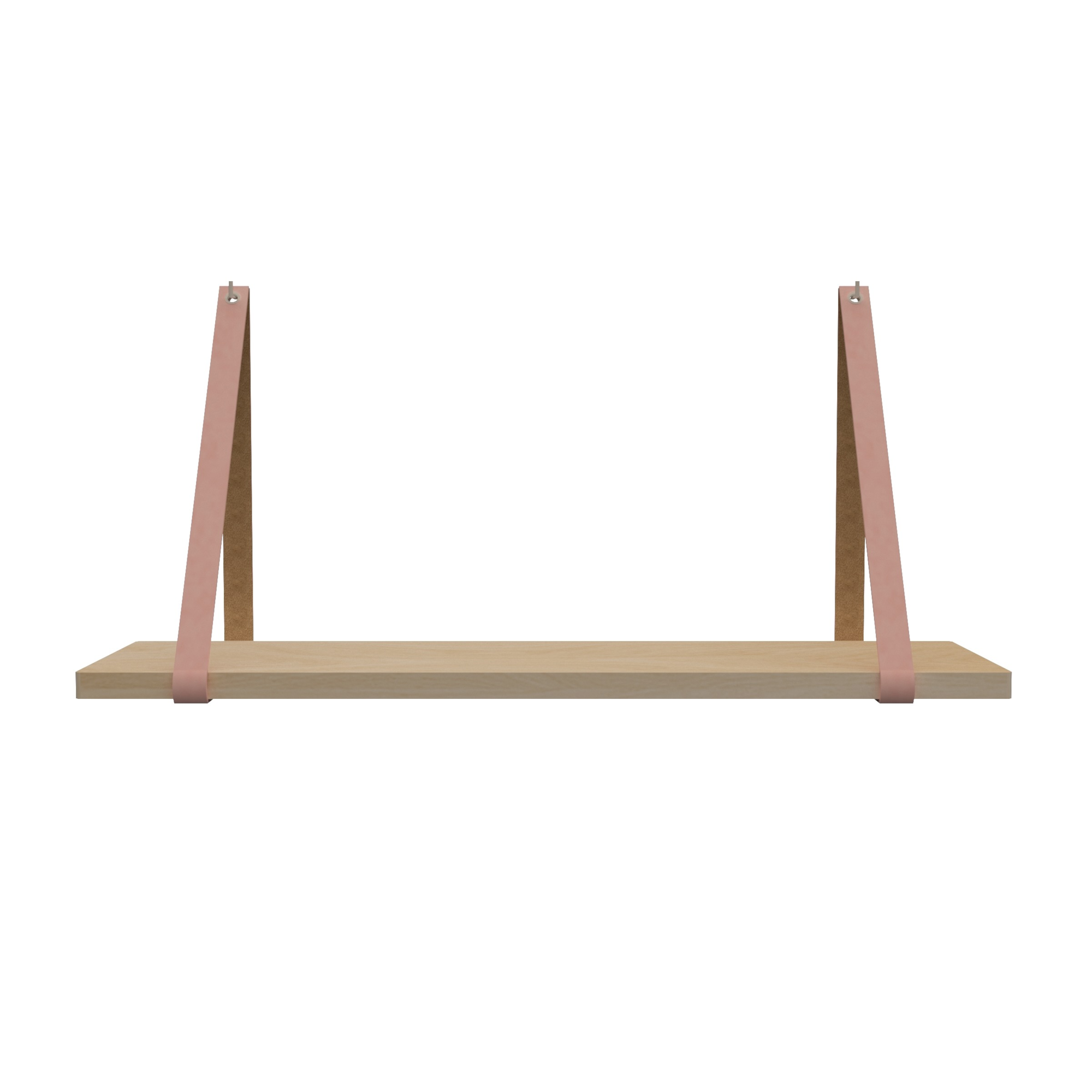 Leren plankdragers (set van 2)