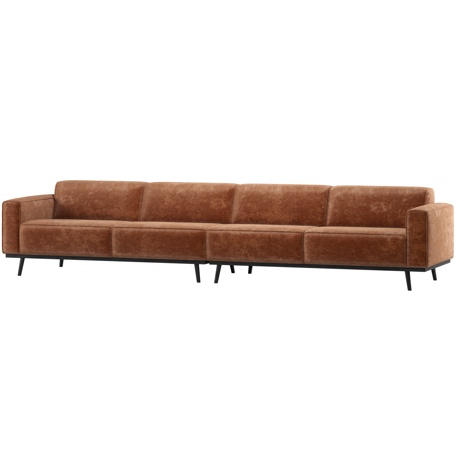 Statement xl 4-zits bank 372 cm lichtbruin melange