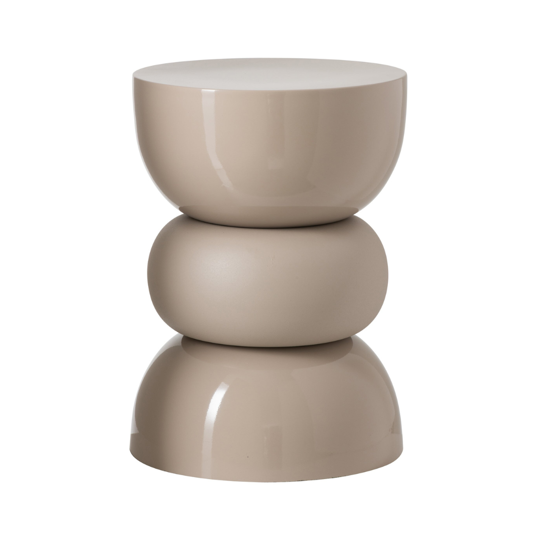Bijzettafel lise - glanzend beige | j-line