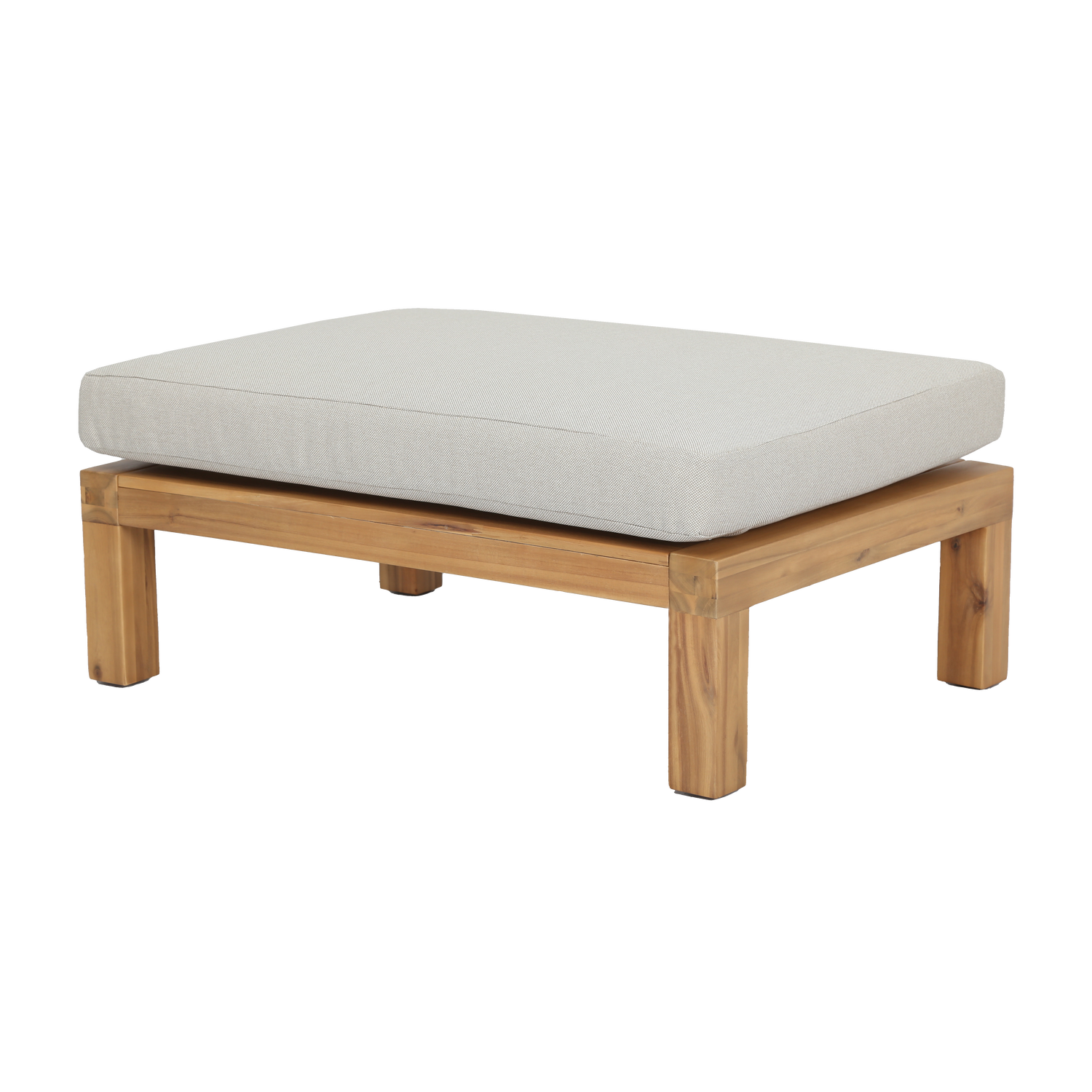 Relax tuin hocker/bijzettafel acaciahout naturel/zand [fsc]