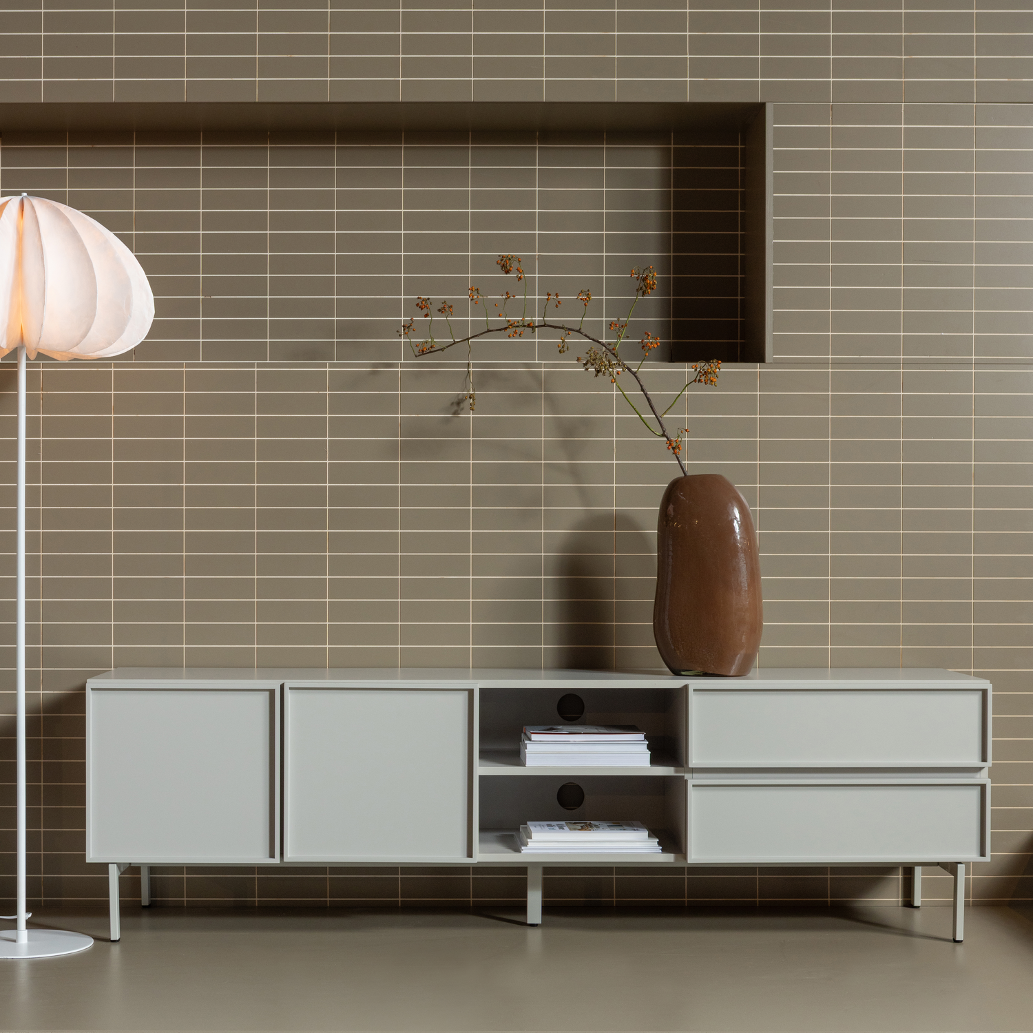 Tours tv meubel 180 cm melamine/mdf zand