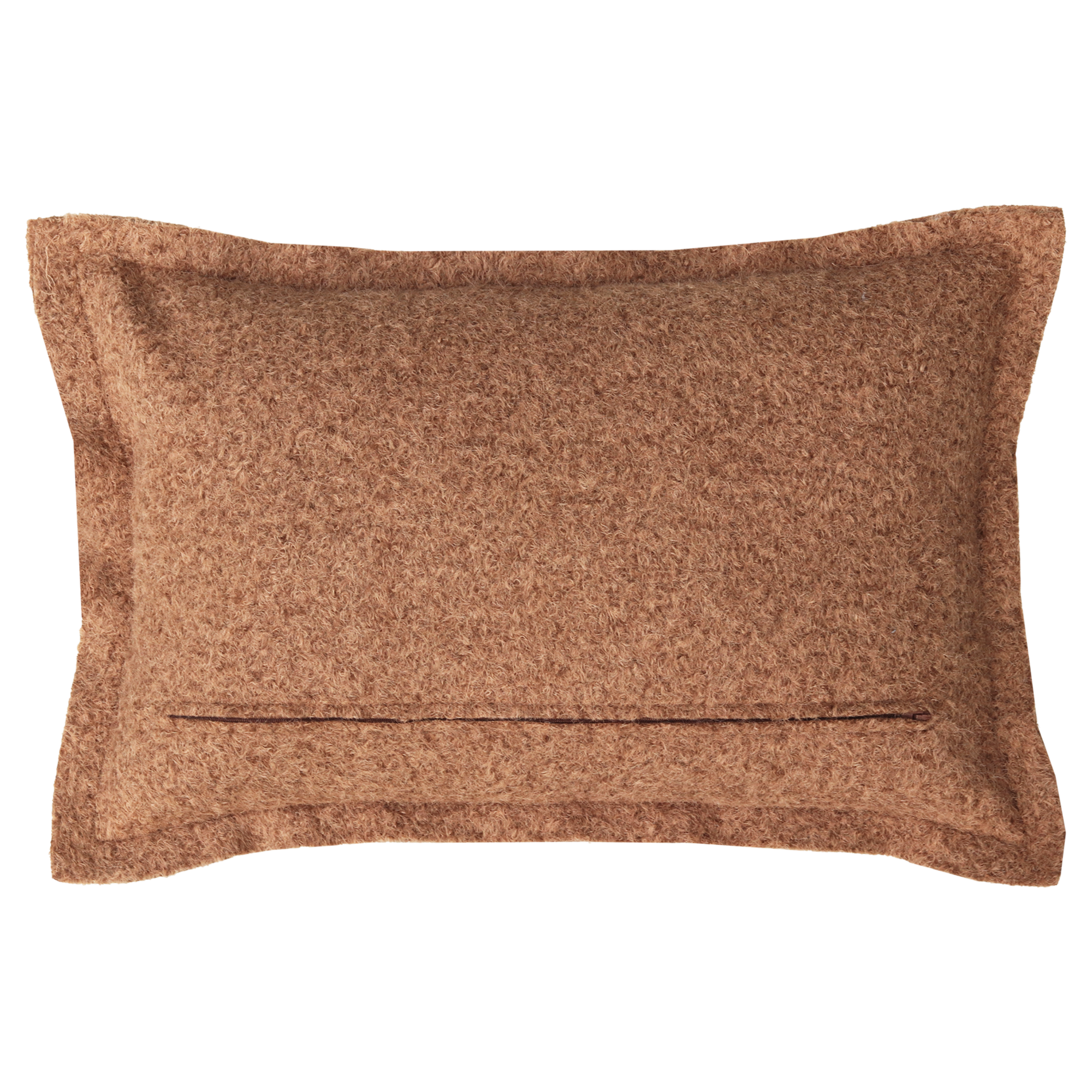 Kussen wol boucle mocha mousse