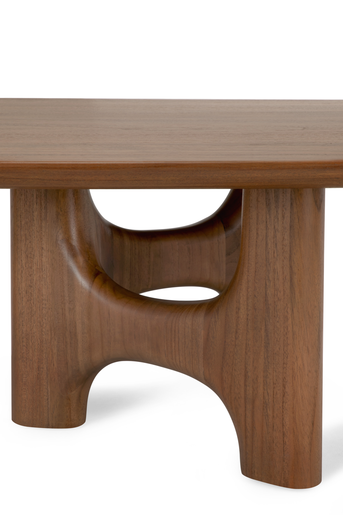 Salontafel Flow teak wild brown 150x60 cm
