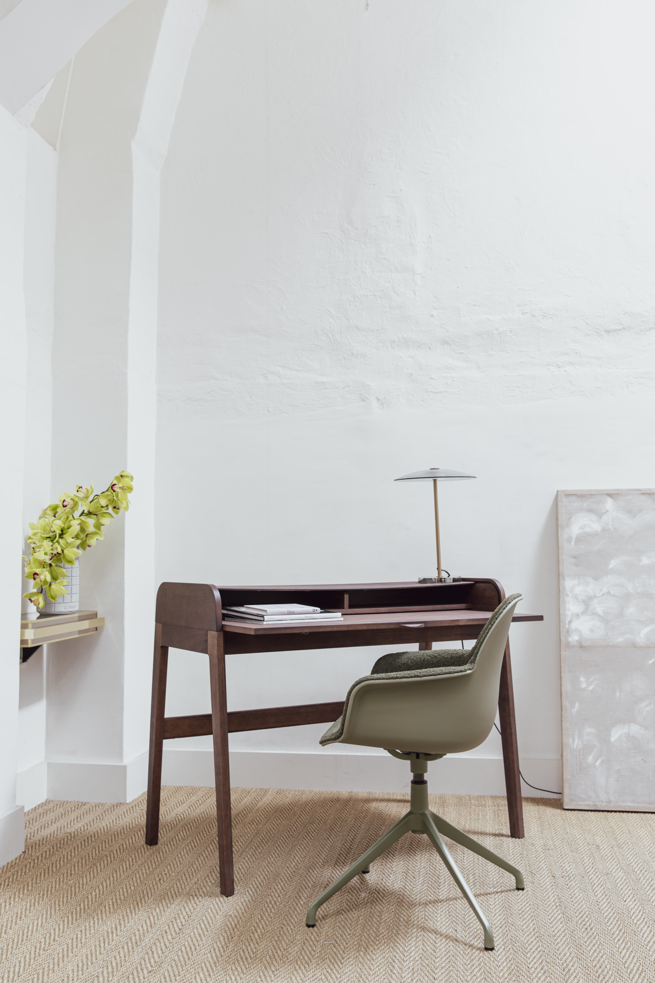 Armchair albert kuip swivel green