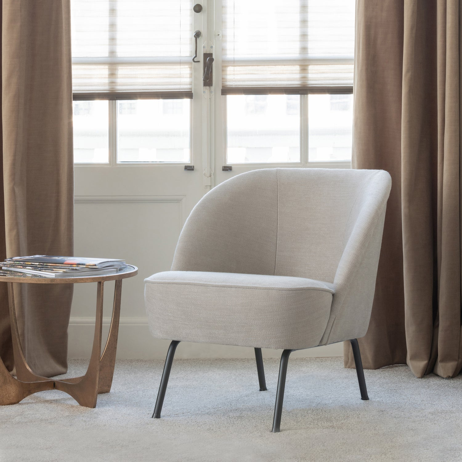 Vogue fauteuil boucle naturel
