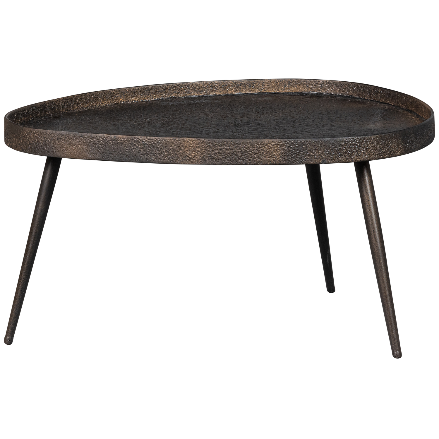Crude bijzettafels antique brons - set van 2