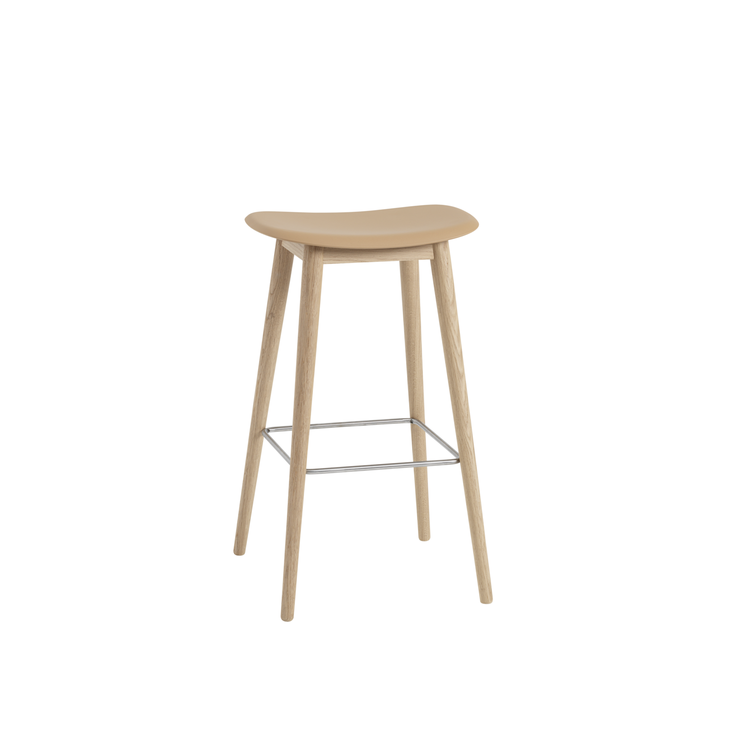 Muuto barkruk Fiber Bar Stool Wood Base