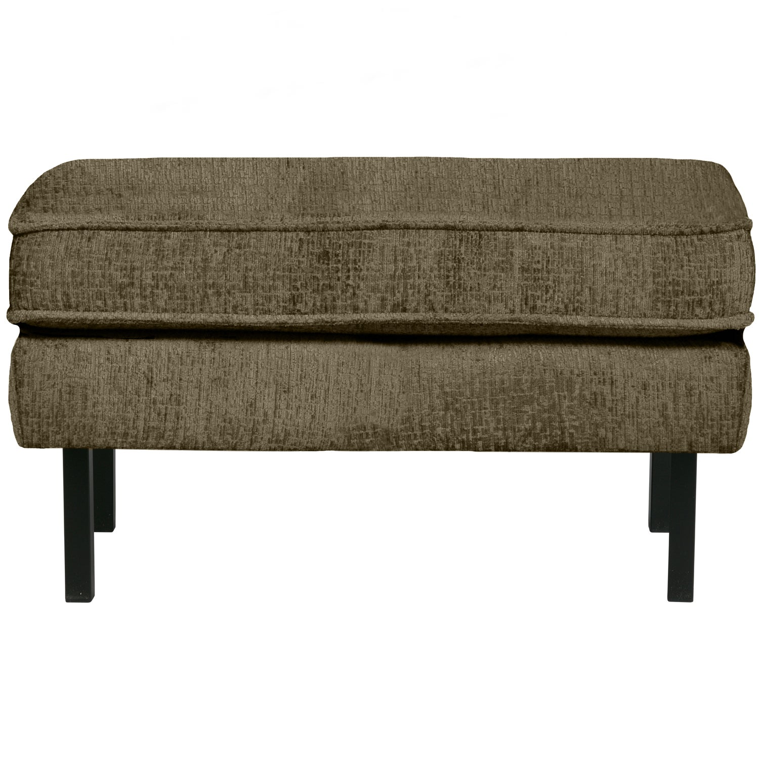 Rodeo hocker op poten velvet kastanjebruin