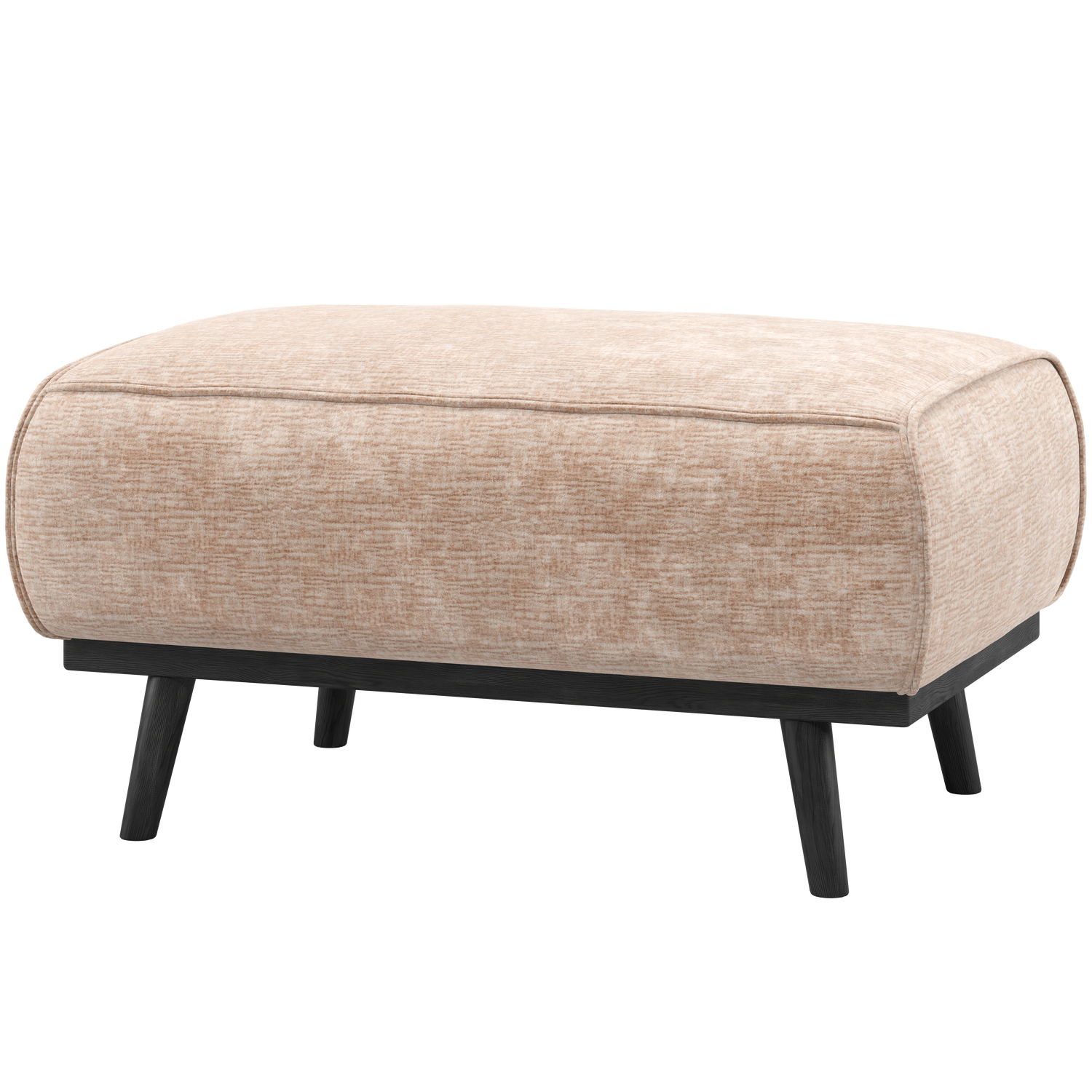 Statement hocker lichtbruin melange